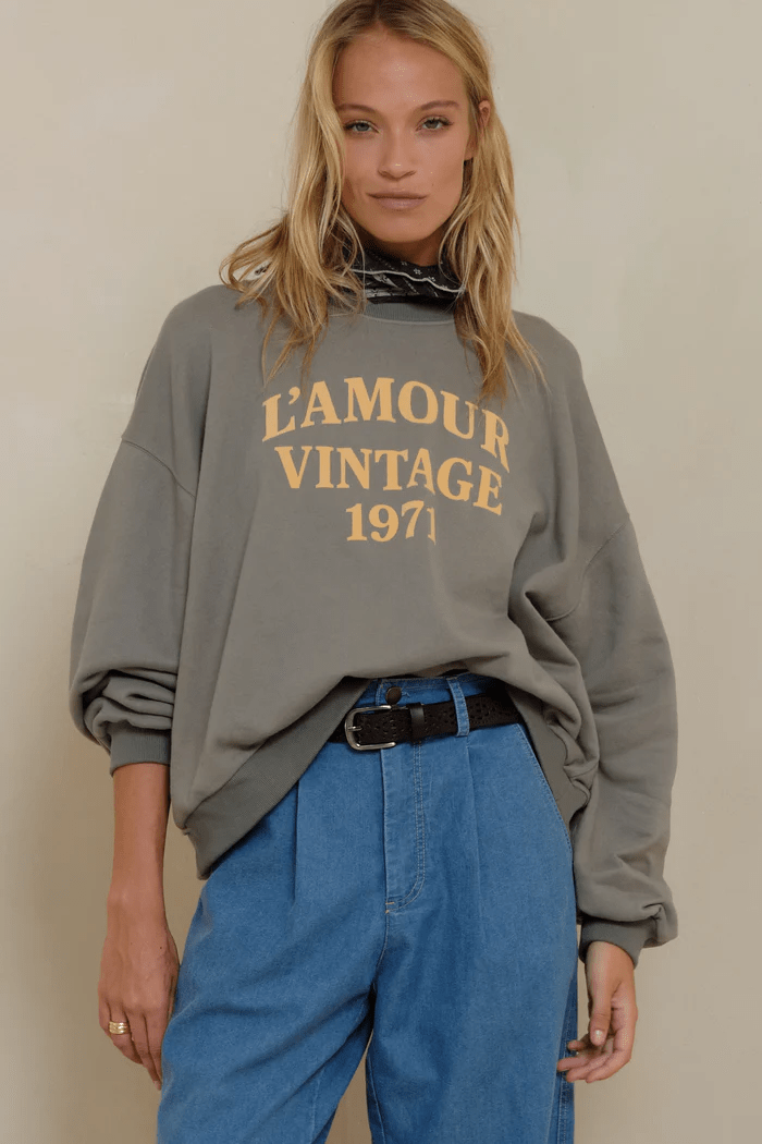 L'Amour Vintage Sweater - Faded Green - Jumpsuits & Playsuits - Lilya - Women's fashion at The Freedom State