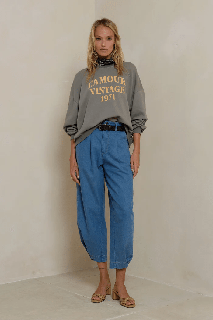 L'Amour Vintage Sweater - Faded Green - Jumpsuits & Playsuits - Lilya - Women's fashion at The Freedom State
