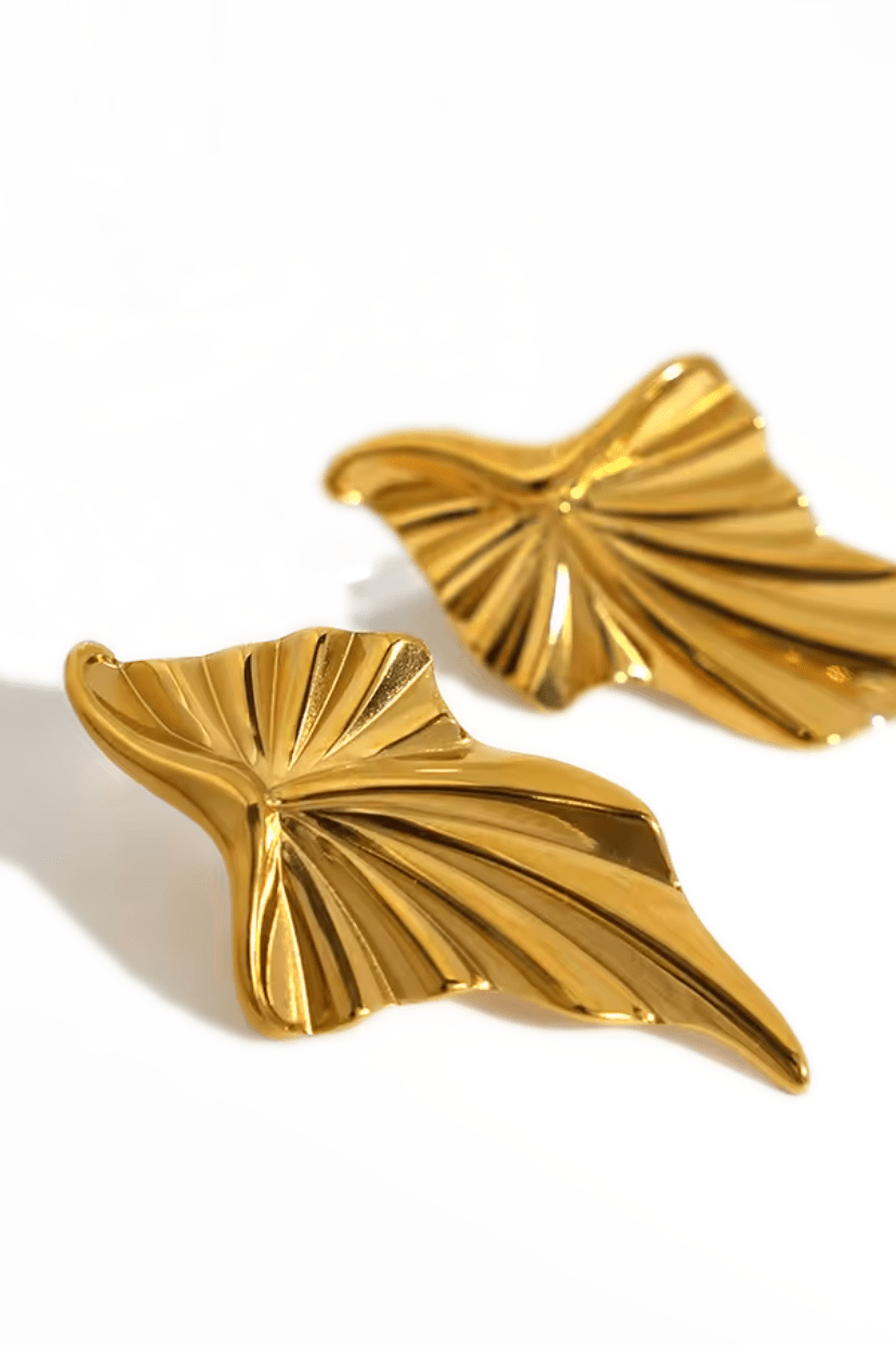 Leaf Earring - Gold - Earrings - The Freedom State - Women's fashion at The Freedom State