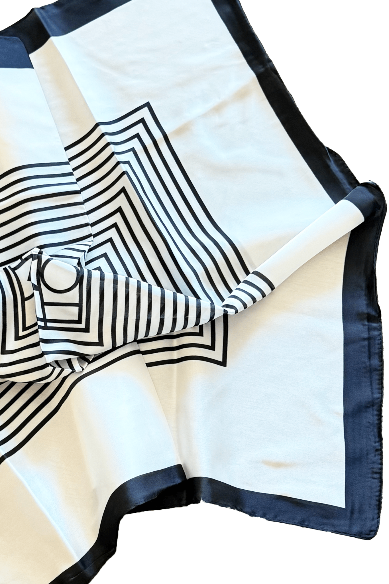 Linea Scarf - White/Black - Hair & Scarves - The Freedom State - Women's fashion at The Freedom State