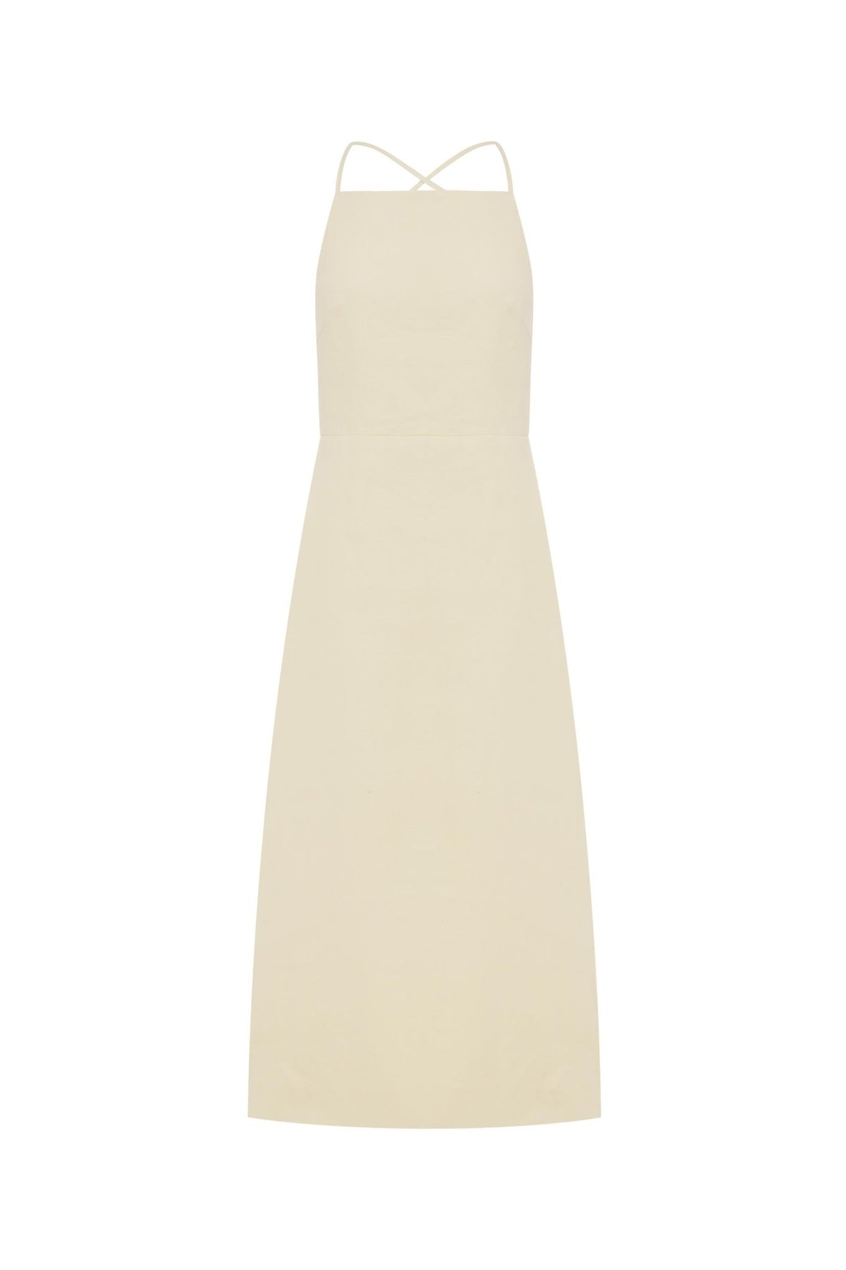 Lucia Linen Midi Dress - Butter Creme - Midi Dresses - Rowie The Label - Women's fashion at The Freedom State