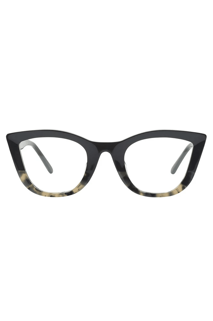 Ludwig | Optics - Black to Indio Tort / Clear Lens - Optics - Valley Eyewear - Women's fashion at The Freedom State