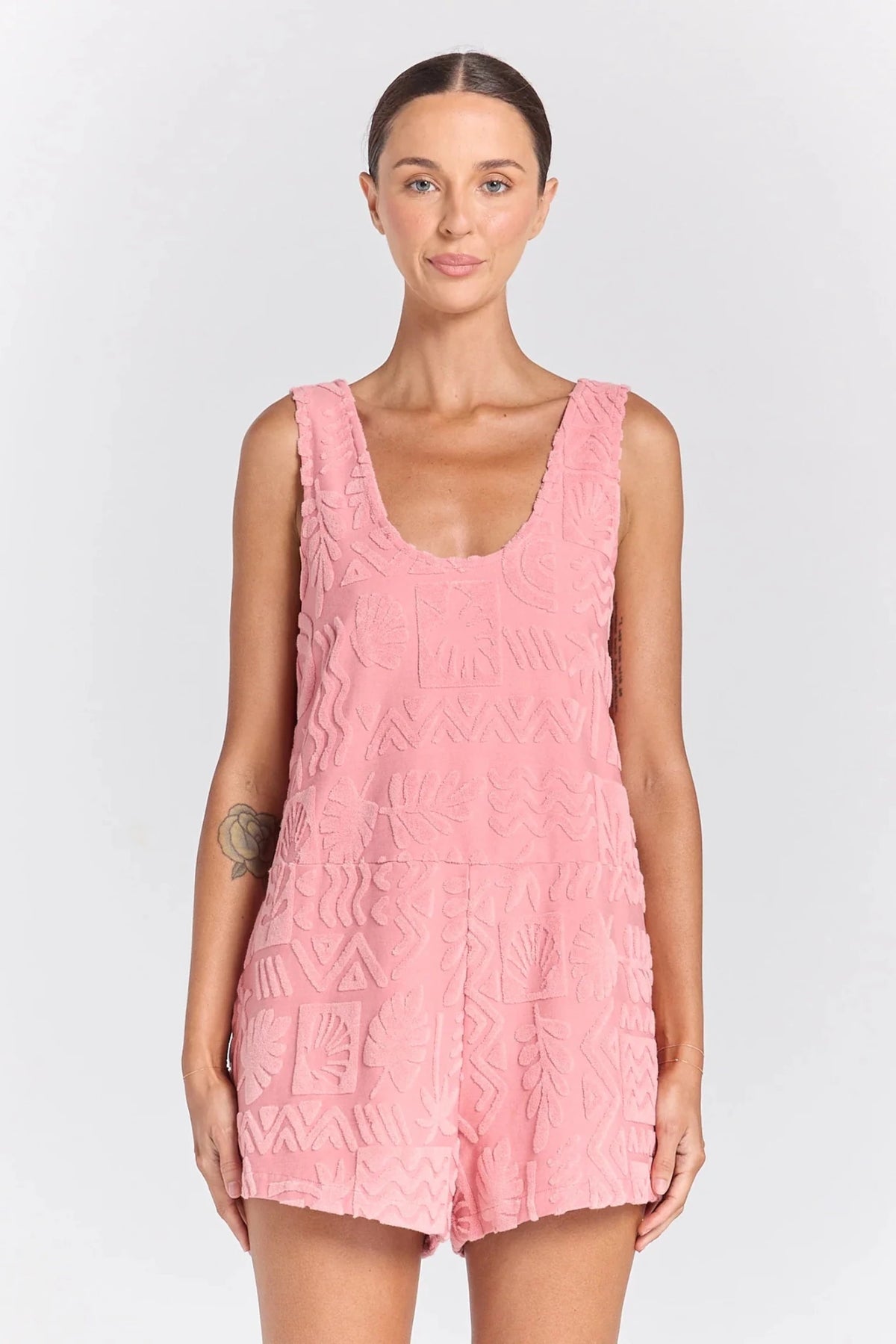 Mai Tai Romper - Rose - Jumpsuits & Playsuits - Poolside Paradiso - Women's fashion at The Freedom State