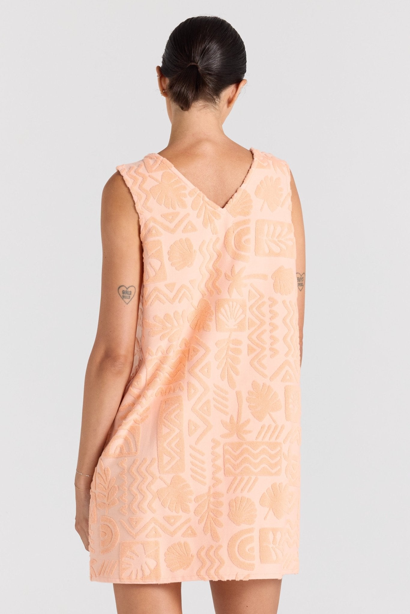 Mai Tai V Tunic Dress - Peach - Mini Dresses - Poolside Paradiso - Women's fashion at The Freedom State