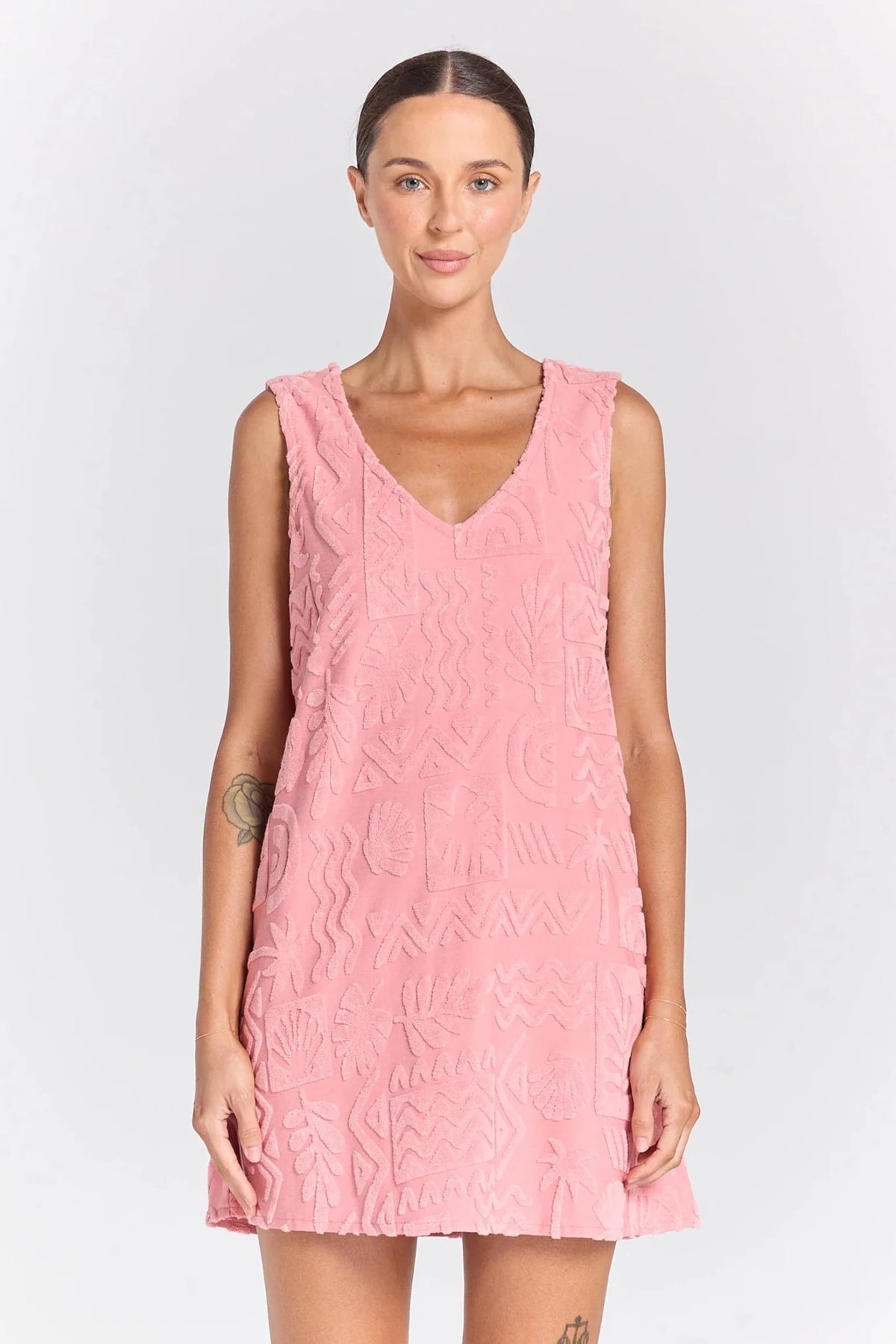 Mai Tai V Tunic Dress - Rose - Mini Dresses - Poolside Paradiso - Women's fashion at The Freedom State