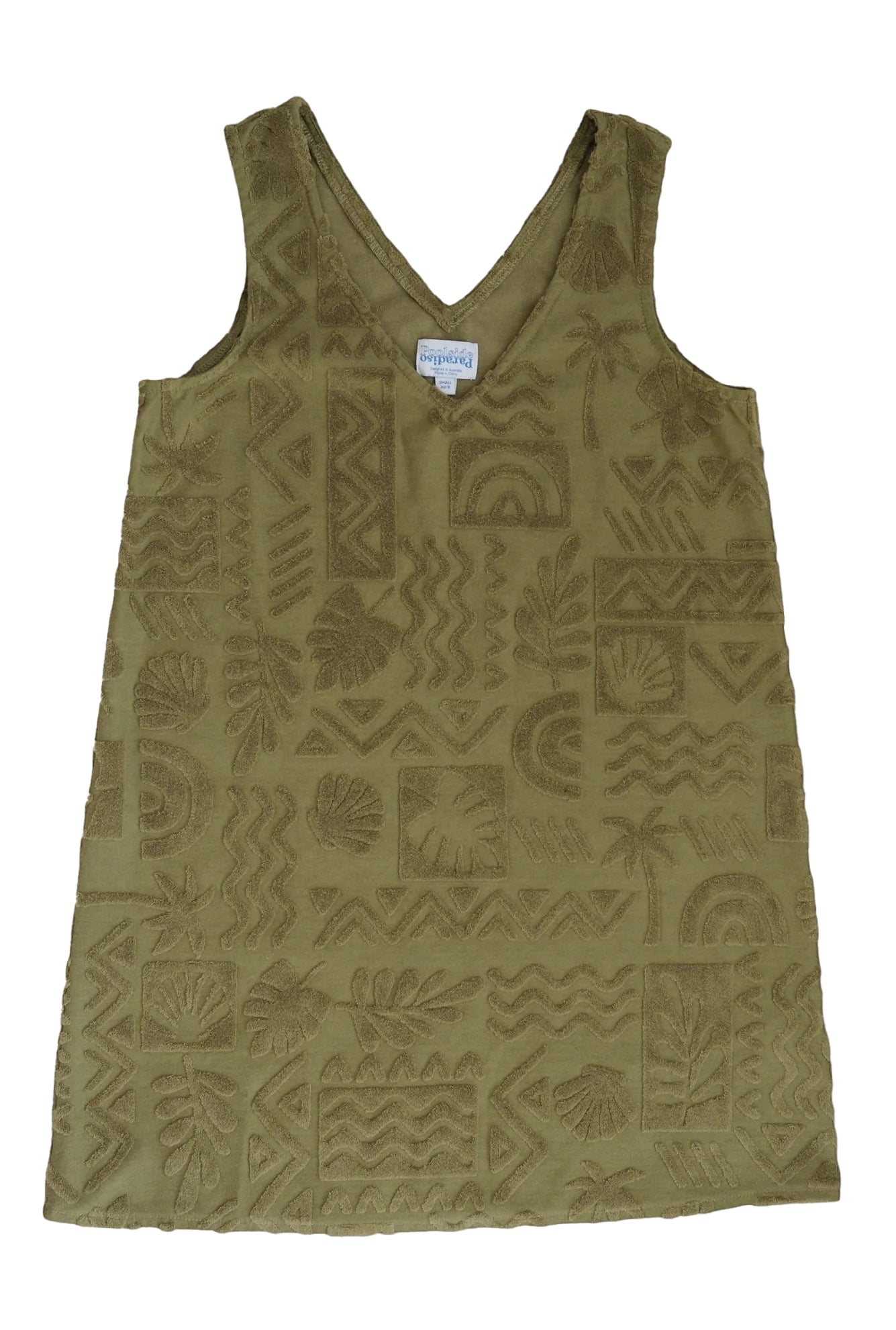 Mai Tai V Tunic Dress - Moss