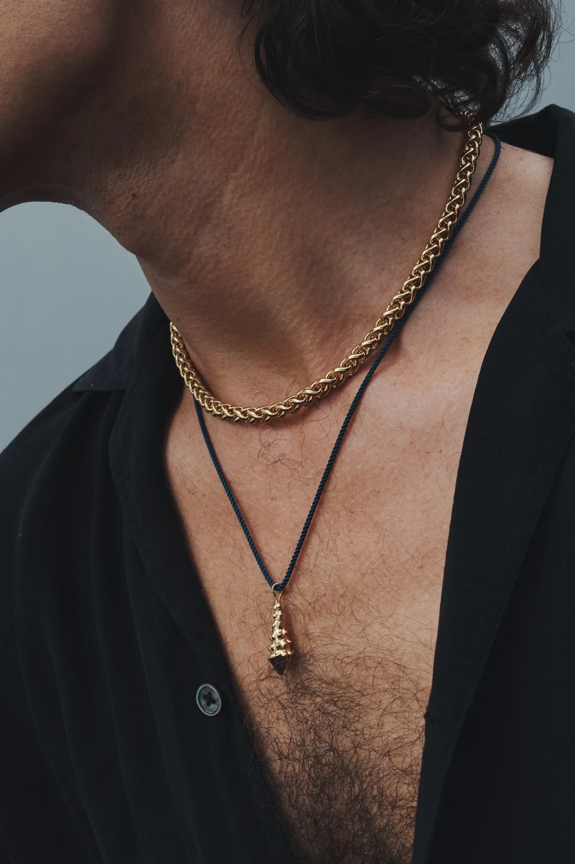 Marine Cord Necklace - Gold