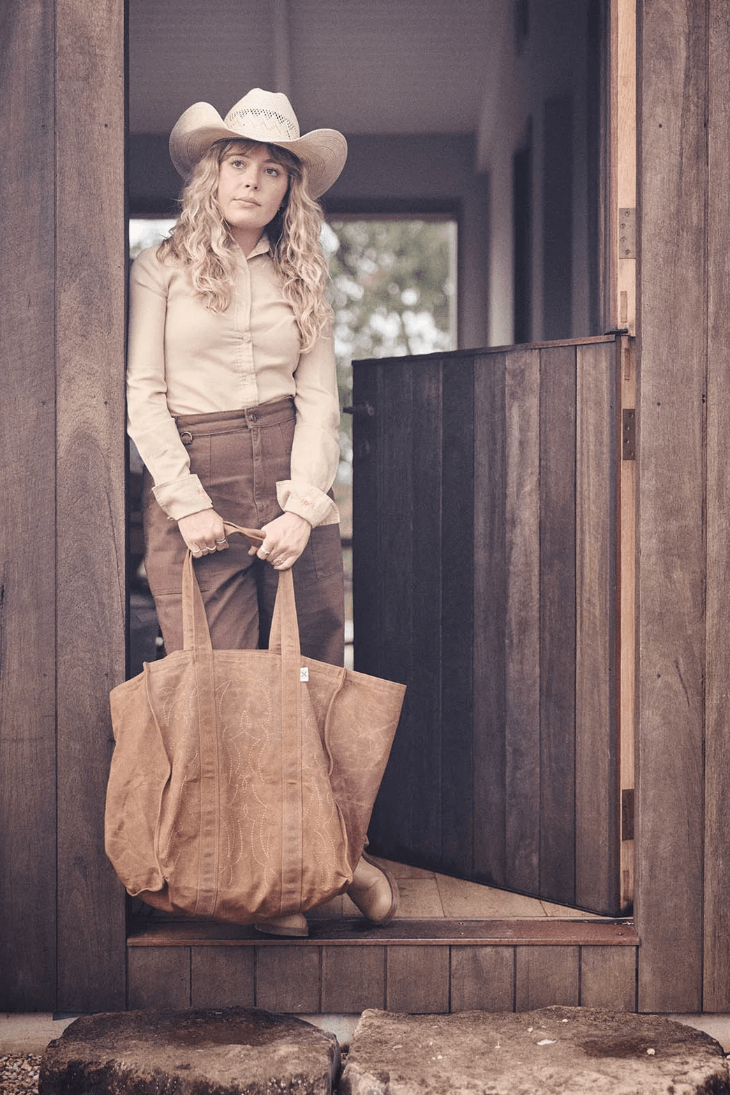 Market Canvas Tote Bag - Spicy Cowboy - Bags - Pony Rider
