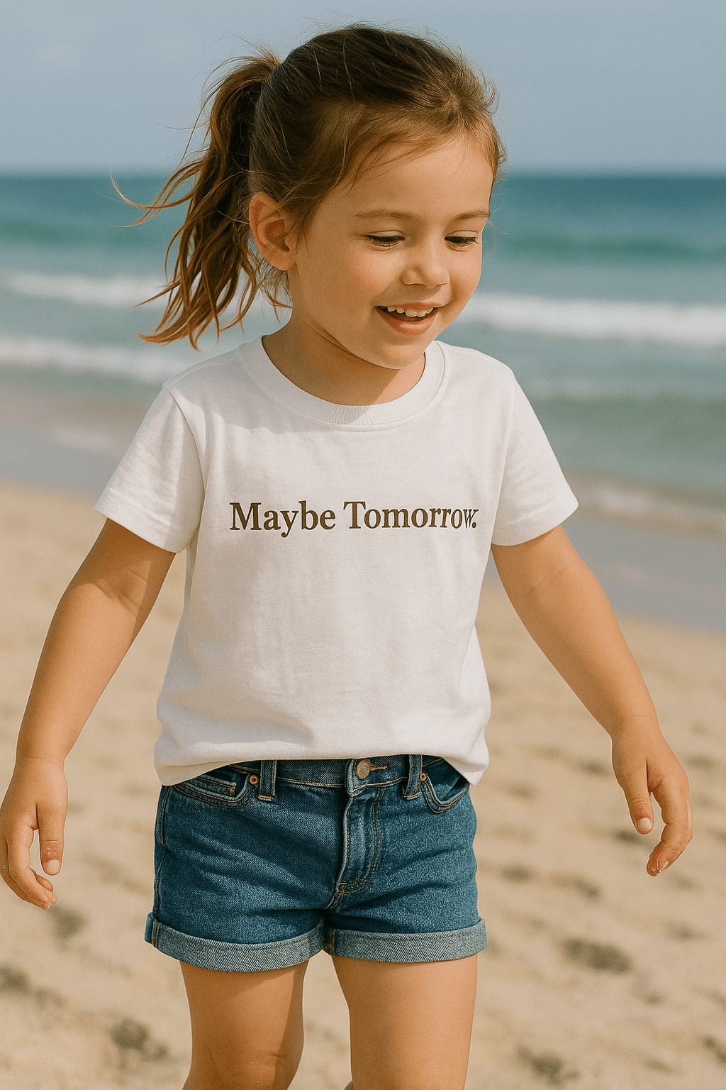 Maybe Tomorrow Kids Tee - White - Kids - Sweet Child Of Mine - Women's fashion at The Freedom State