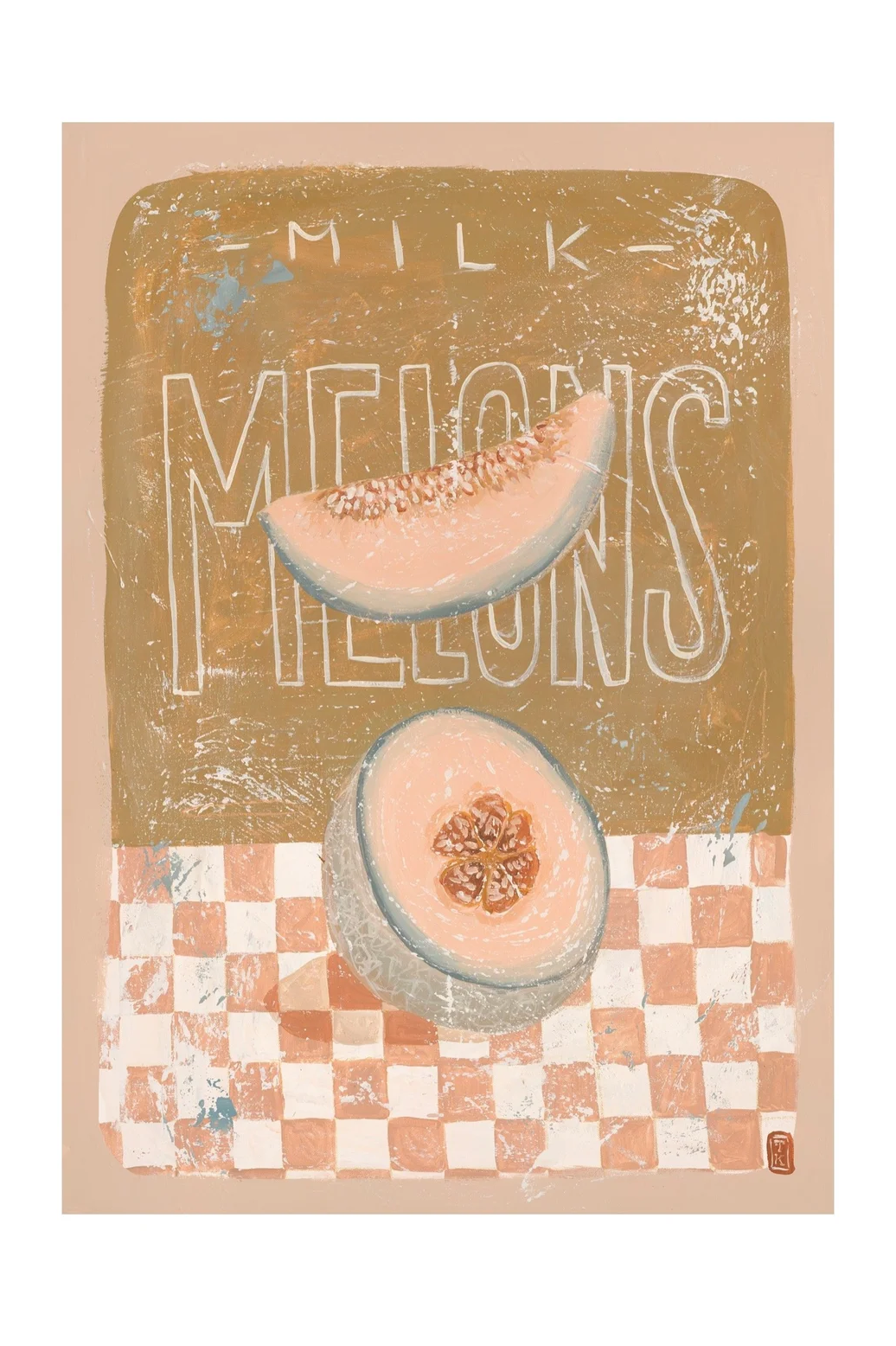A4 Print - Milk Melons