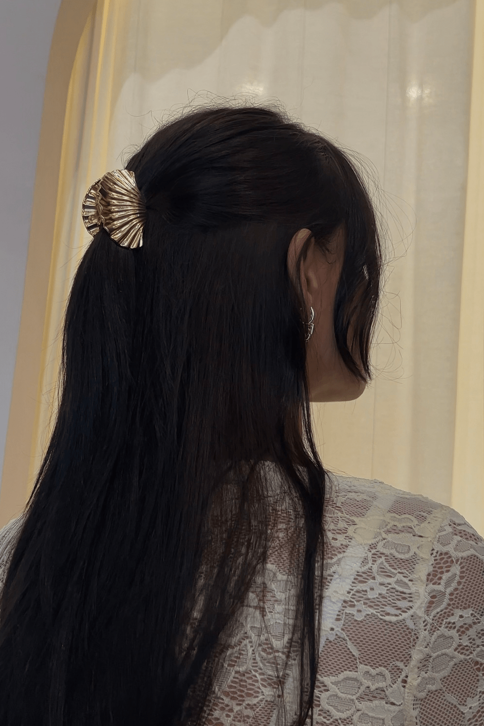 Metal Shell Claw Clip Small - Gold - Hair & Scarves - The Freedom State - Women's fashion at The Freedom State