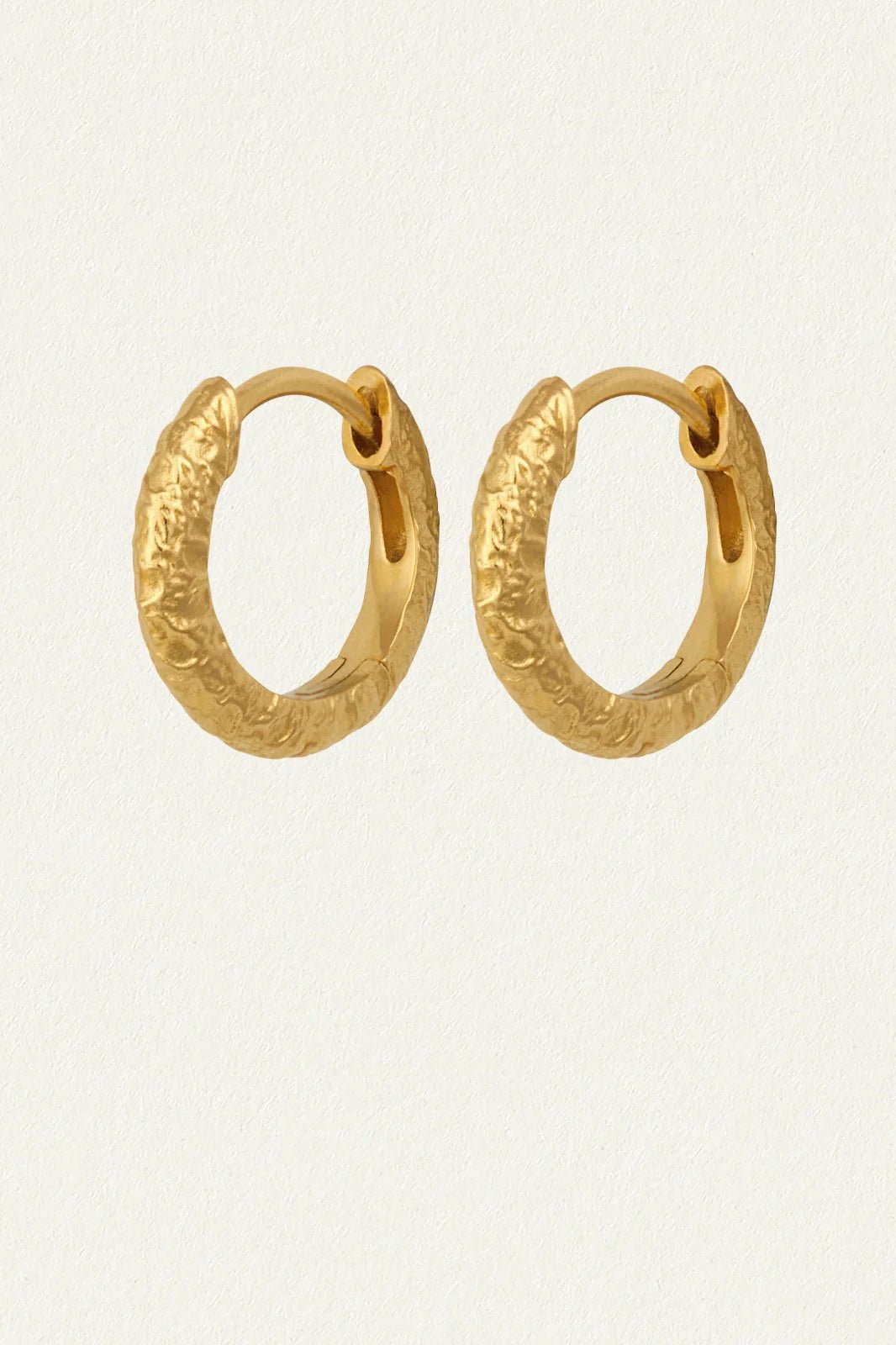 Molten Huggies - Gold - Earrings - Temple Of The Sun - Women's fashion at The Freedom State