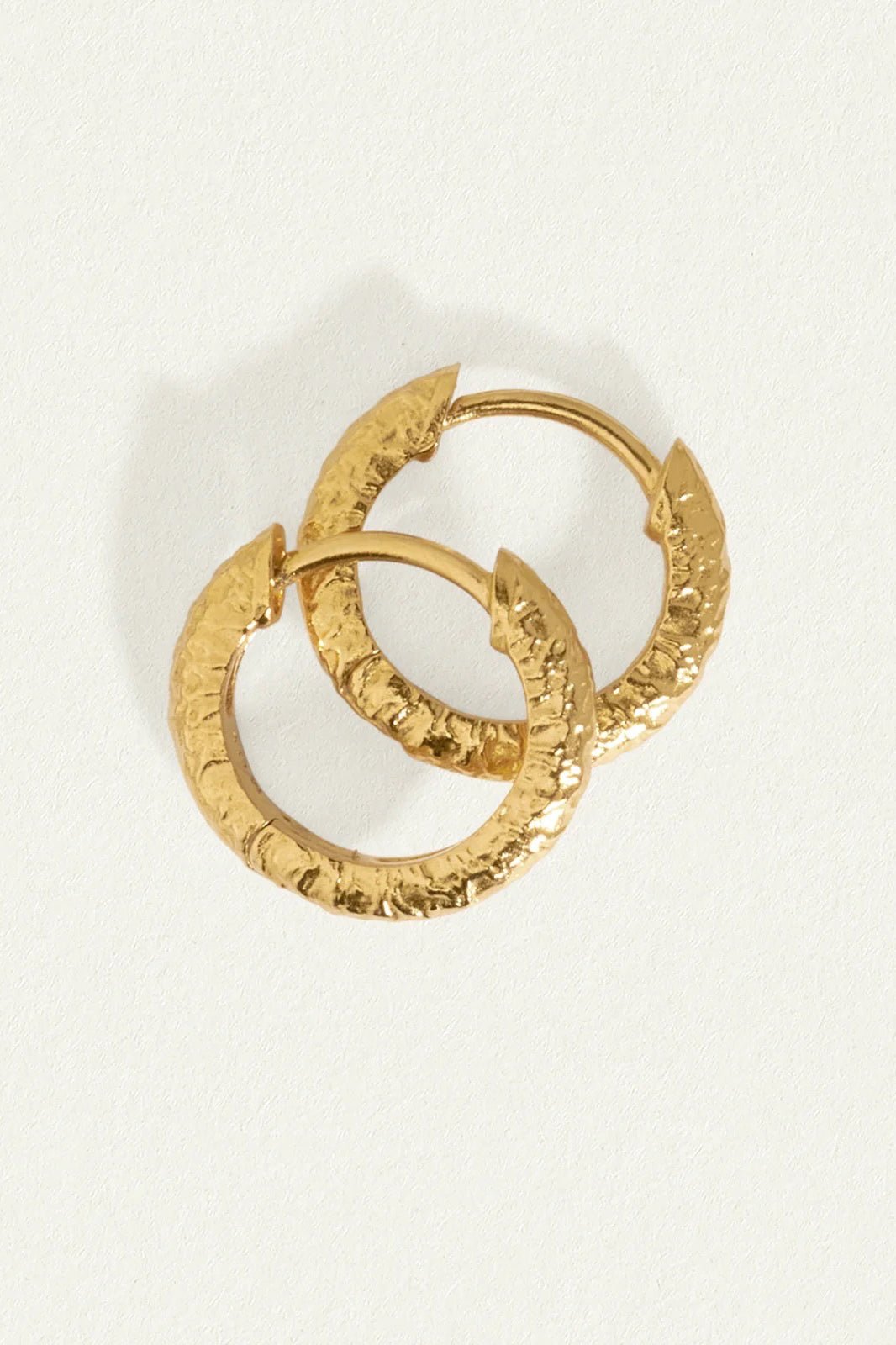 Molten Huggies - Gold - Earrings - Temple Of The Sun - Women's fashion at The Freedom State