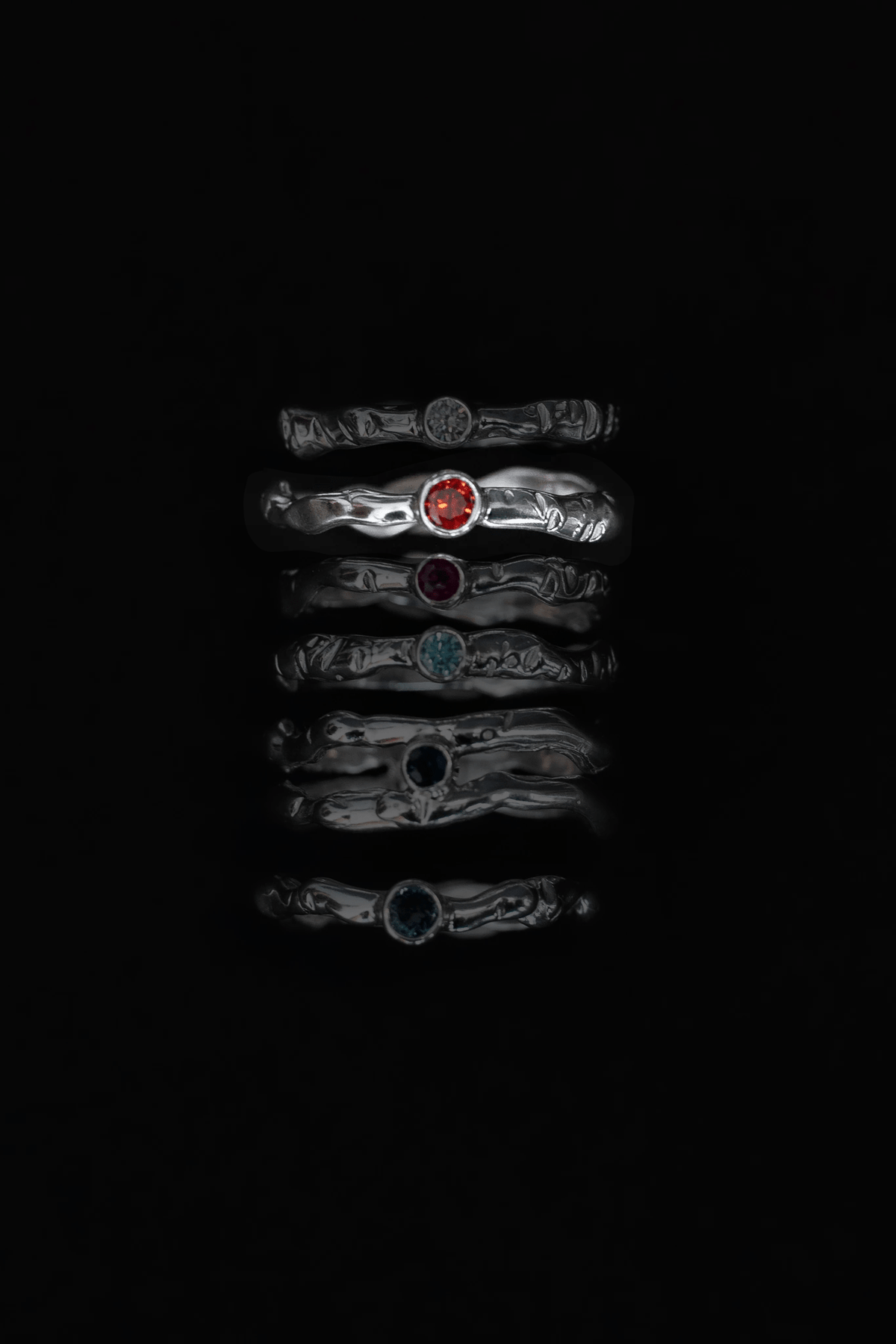 Not So Simple Ring - Red Sapphire - Rings - Epta - Women's fashion at The Freedom State