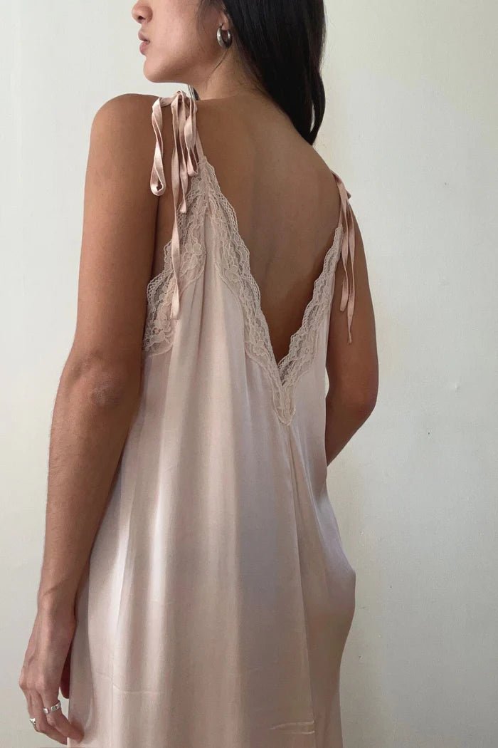 Oriana Dress - Rose Quartz - Midi Dresses - Lilya - Women's fashion at The Freedom State