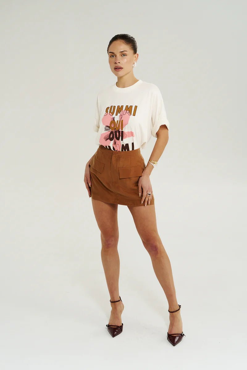 Oui Oui - Vintage White - T-Shirts - Summi Summi - Women's fashion at The Freedom State