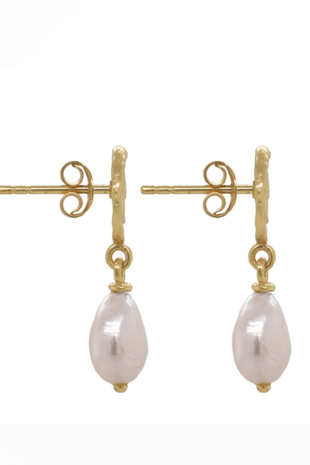 Pandaia Earrings With Pearl - Gold (RESTOCKED) - Earrings - Cleopatra's Bling - Women's fashion at The Freedom State