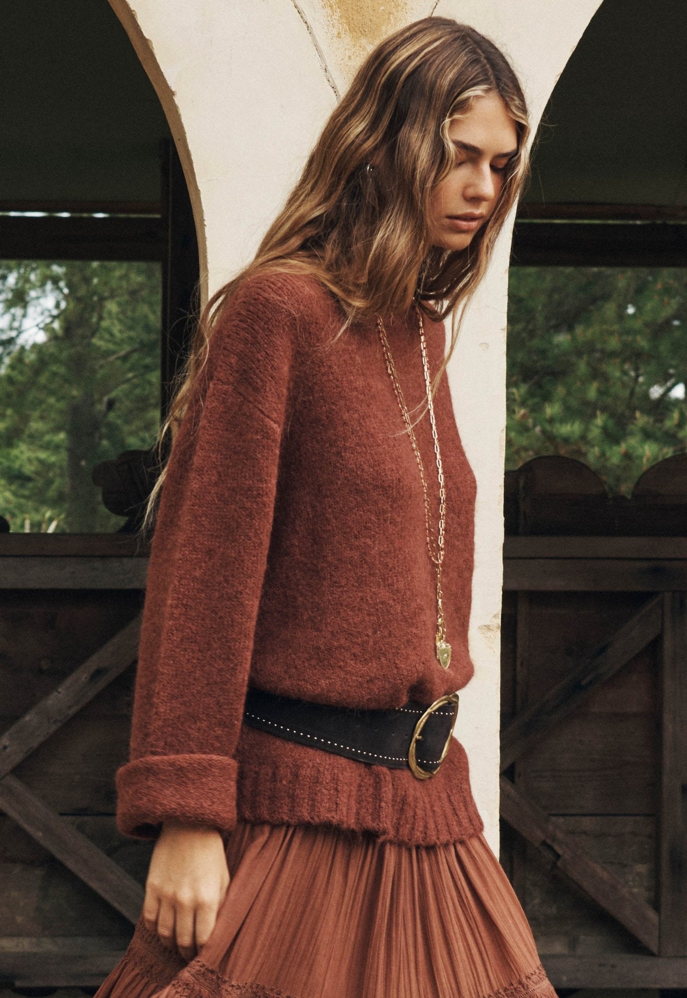 Plum & Lucy Sweater - Cocoa - Knitwear - Spell - Women's fashion at The Freedom State