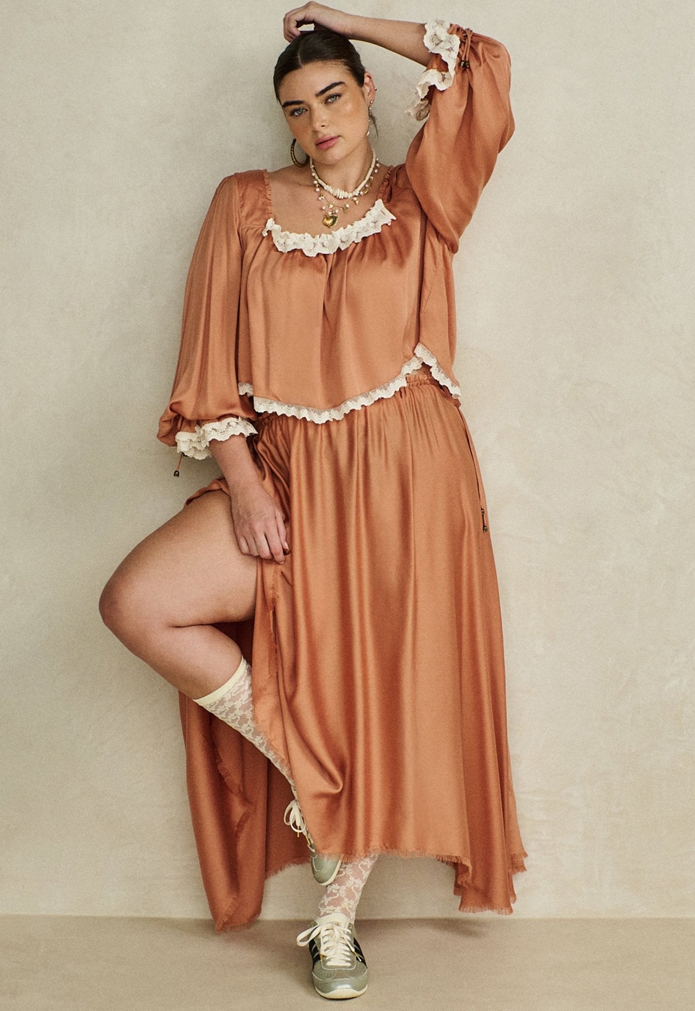 Poison Peach Maxi Skirt - Rose - Skirts - Spell - Women's fashion at The Freedom State