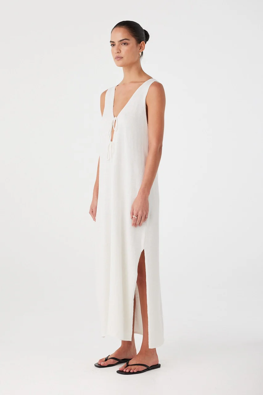 Poppy Reversible Maxi Dress - Cream