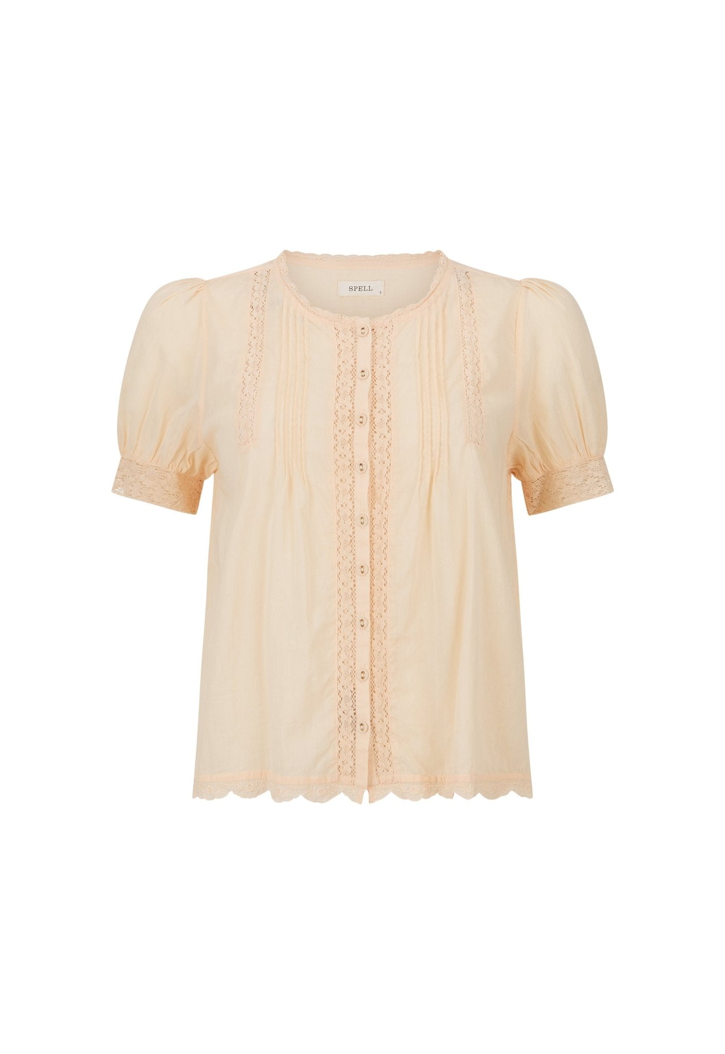 Prarie Short Sleeve Blouse - Apricot - Fashion Tops - Spell - Women's fashion at The Freedom State