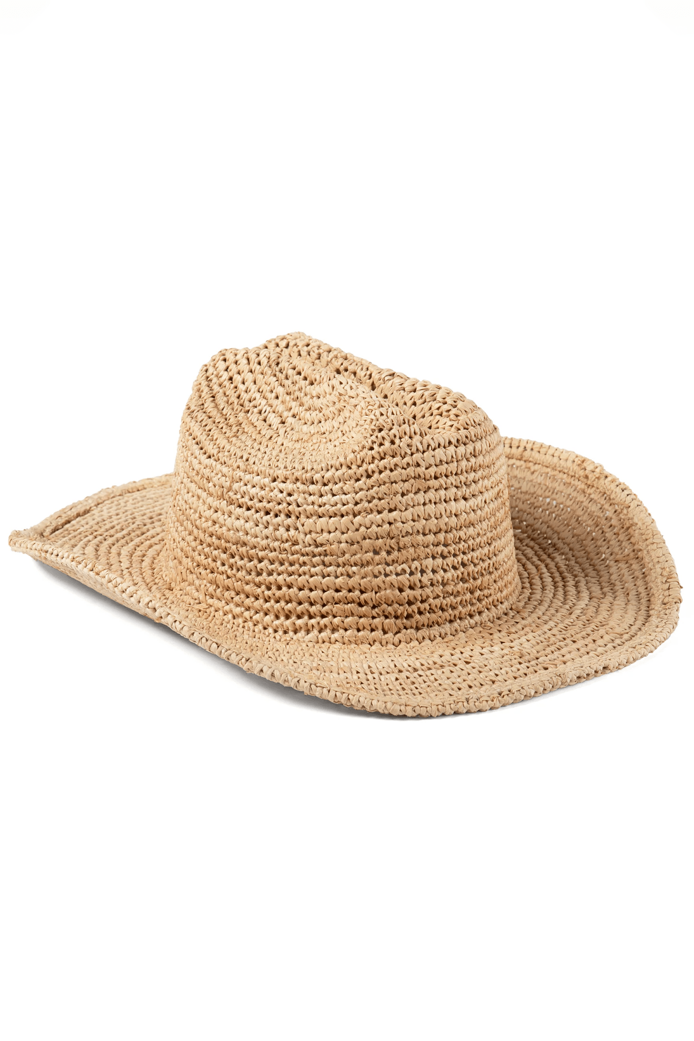 Raffia Cowboy Hat - Natural - Straw Hat - Lack Of Color - Women's fashion at The Freedom State