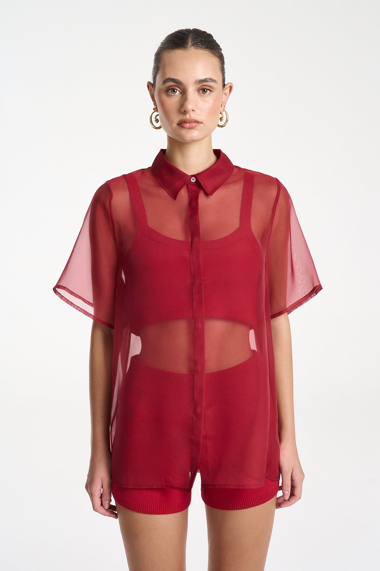 Romeo Shirt - Carmine Red