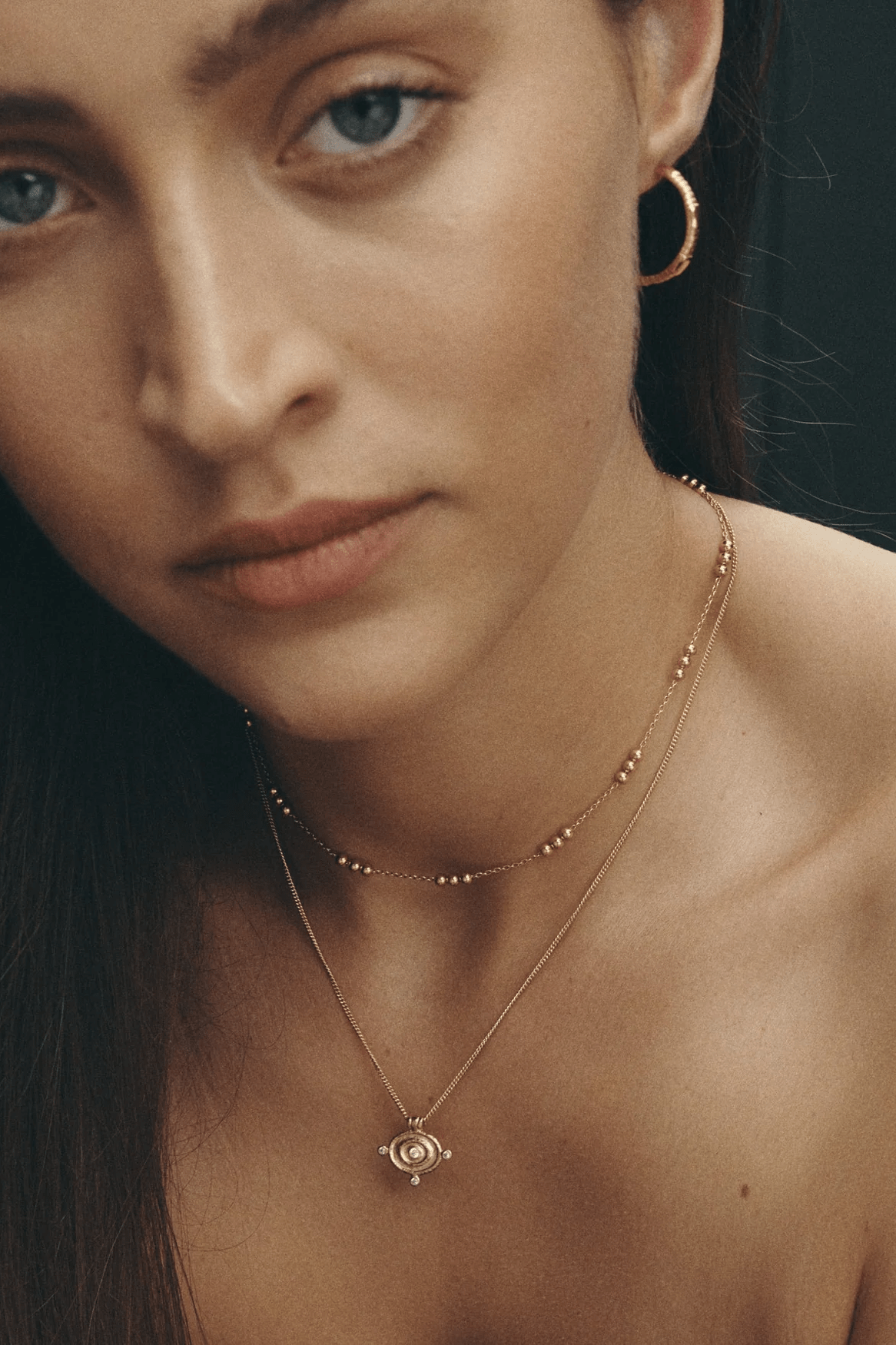 Reign Oval Necklace - Gold - Necklaces - Temple Of The Sun - Women's fashion at The Freedom State