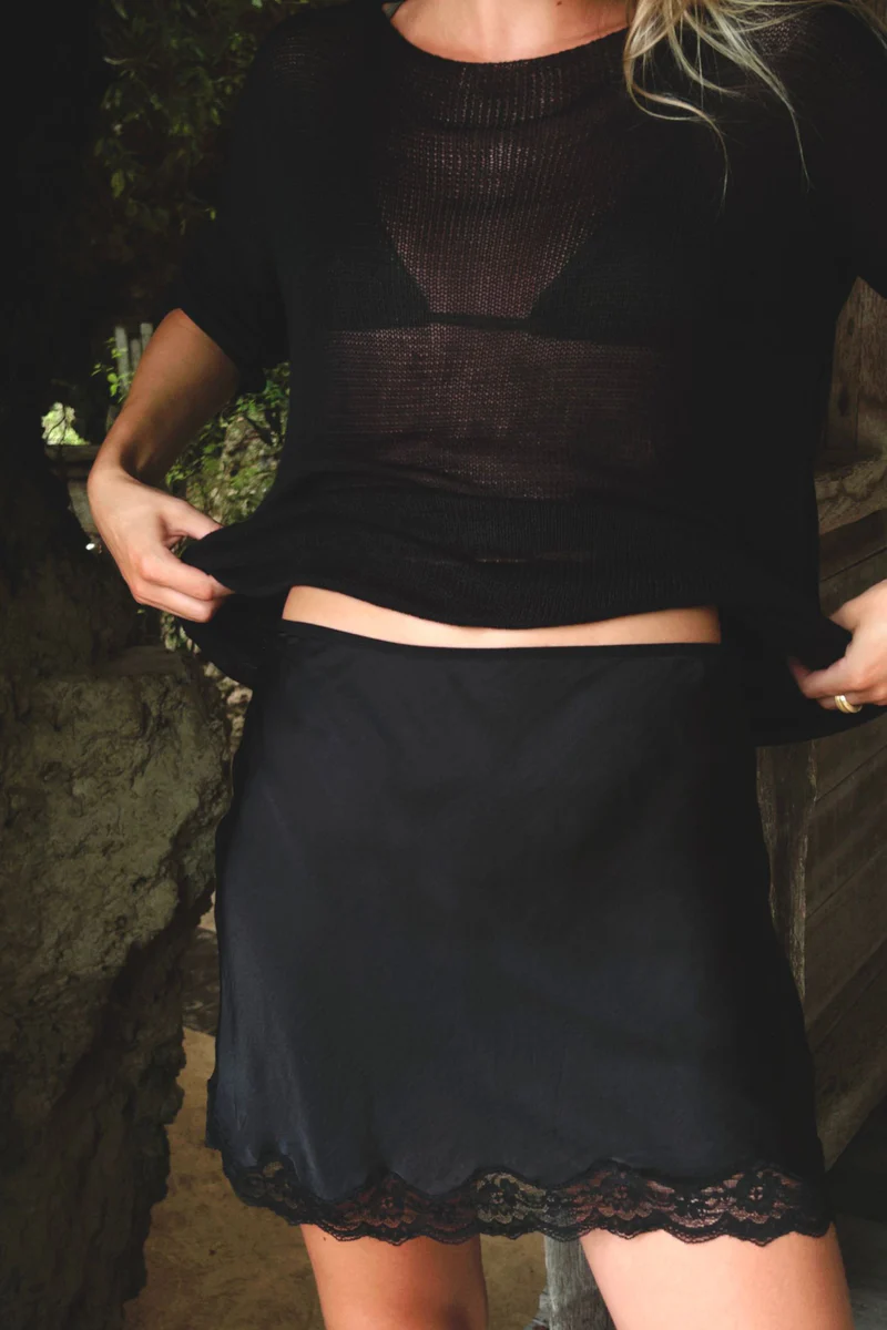 Nalu Mini Skirt - Black