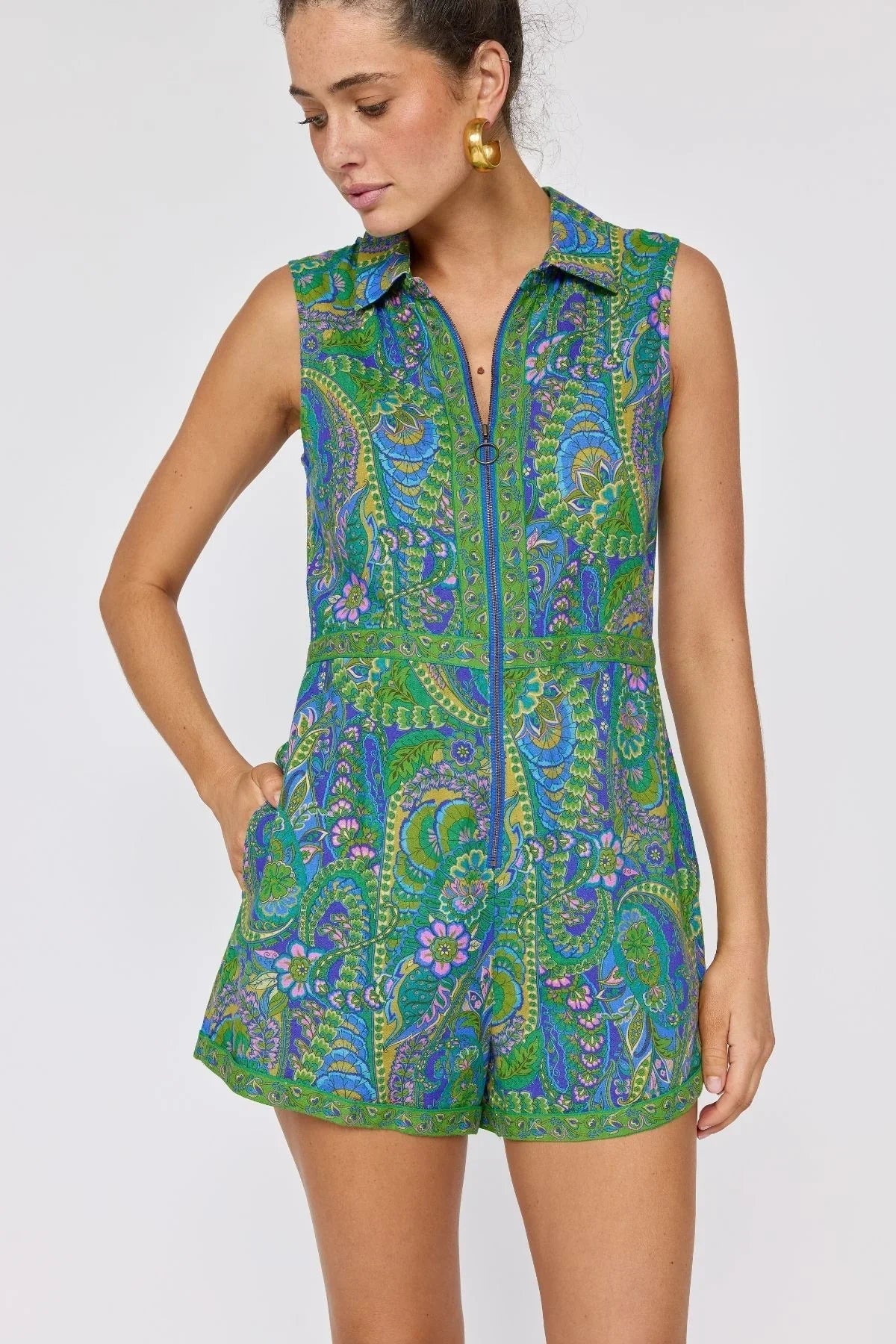 Roadhouse Romper - Lagoon - Jumpsuits & Playsuits - Nine Lives Bazaar - Women's fashion at The Freedom State