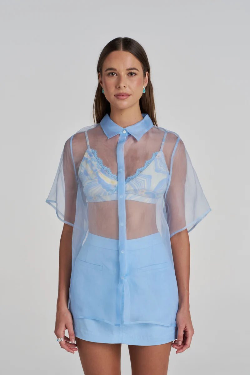 Romeo SS Shirt - Ocean - Shirts - Summi Summi - Women's fashion at The Freedom State