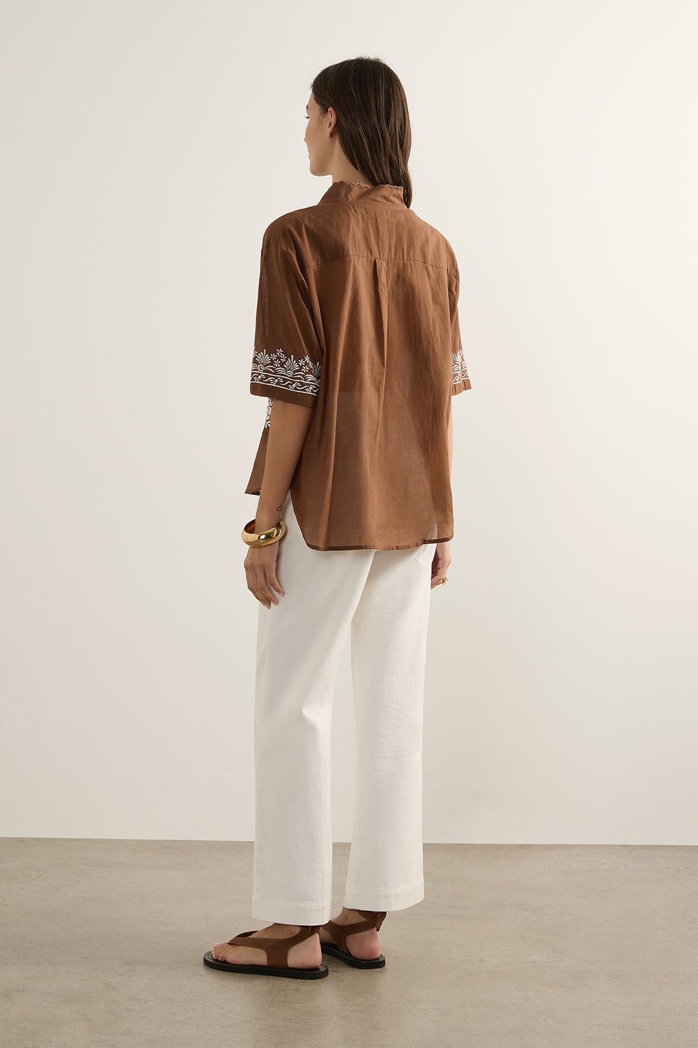 Rosalie Blouse - Brown - Fashion Tops - Auguste The Label - Women's fashion at The Freedom State