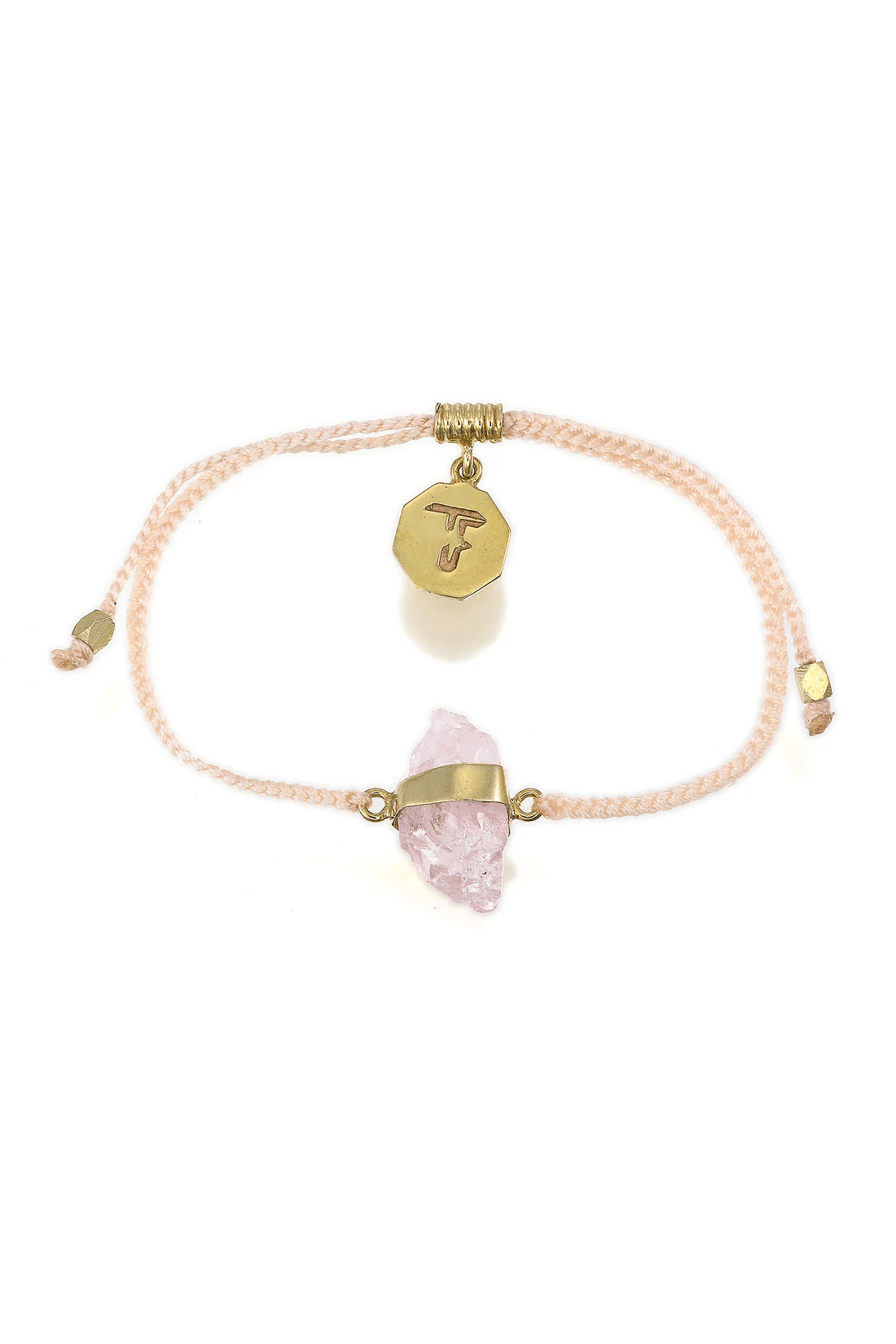 Rose Quartz Bracelet | Pale Pink - Gold - Bracelets - Tiger Frame - Women's fashion at The Freedom State