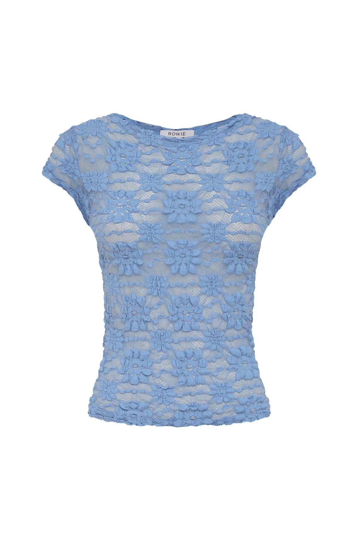 Galo Sunflower Lace Tee - Periwinkle
