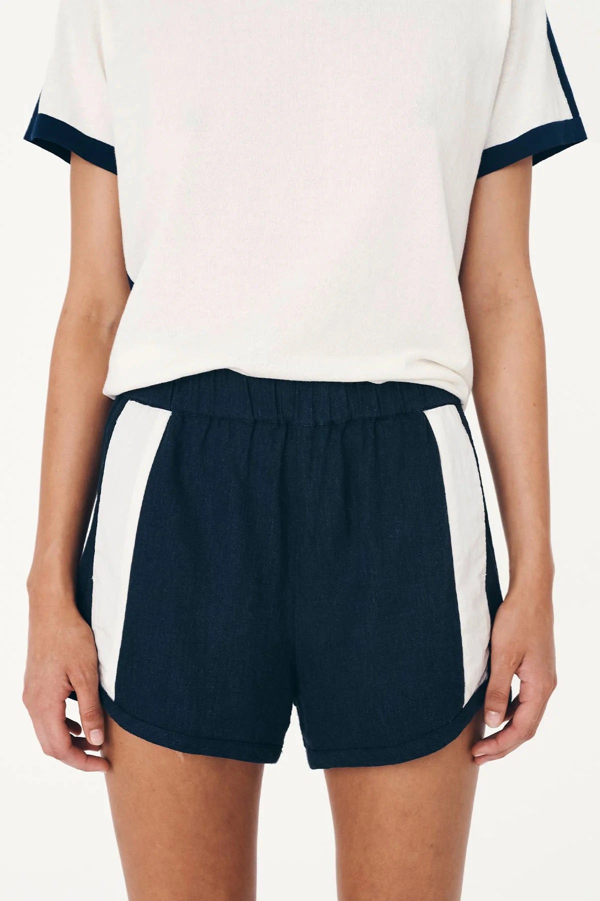 Simone Linen Shorts - Ink