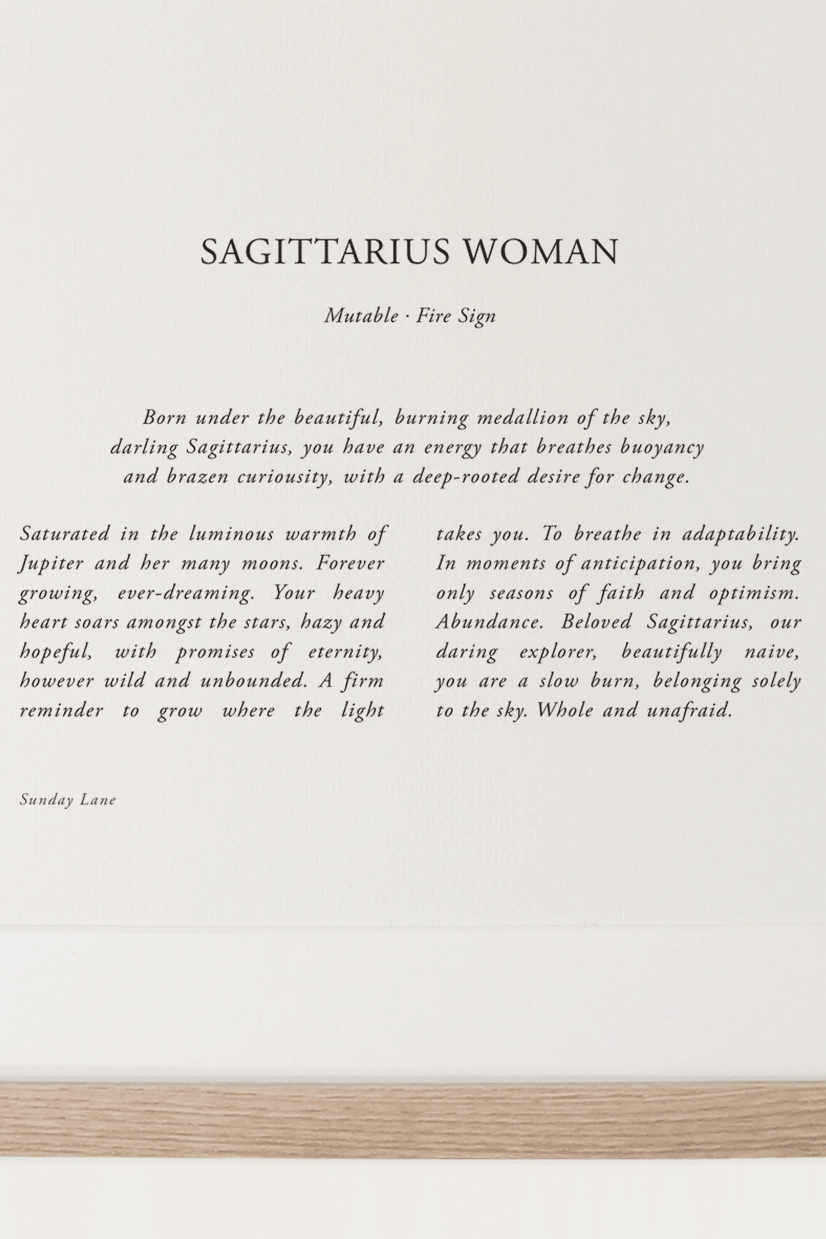 Sagittarius 5 - Wall Art - Sunday Lane - Women's fashion at The Freedom State