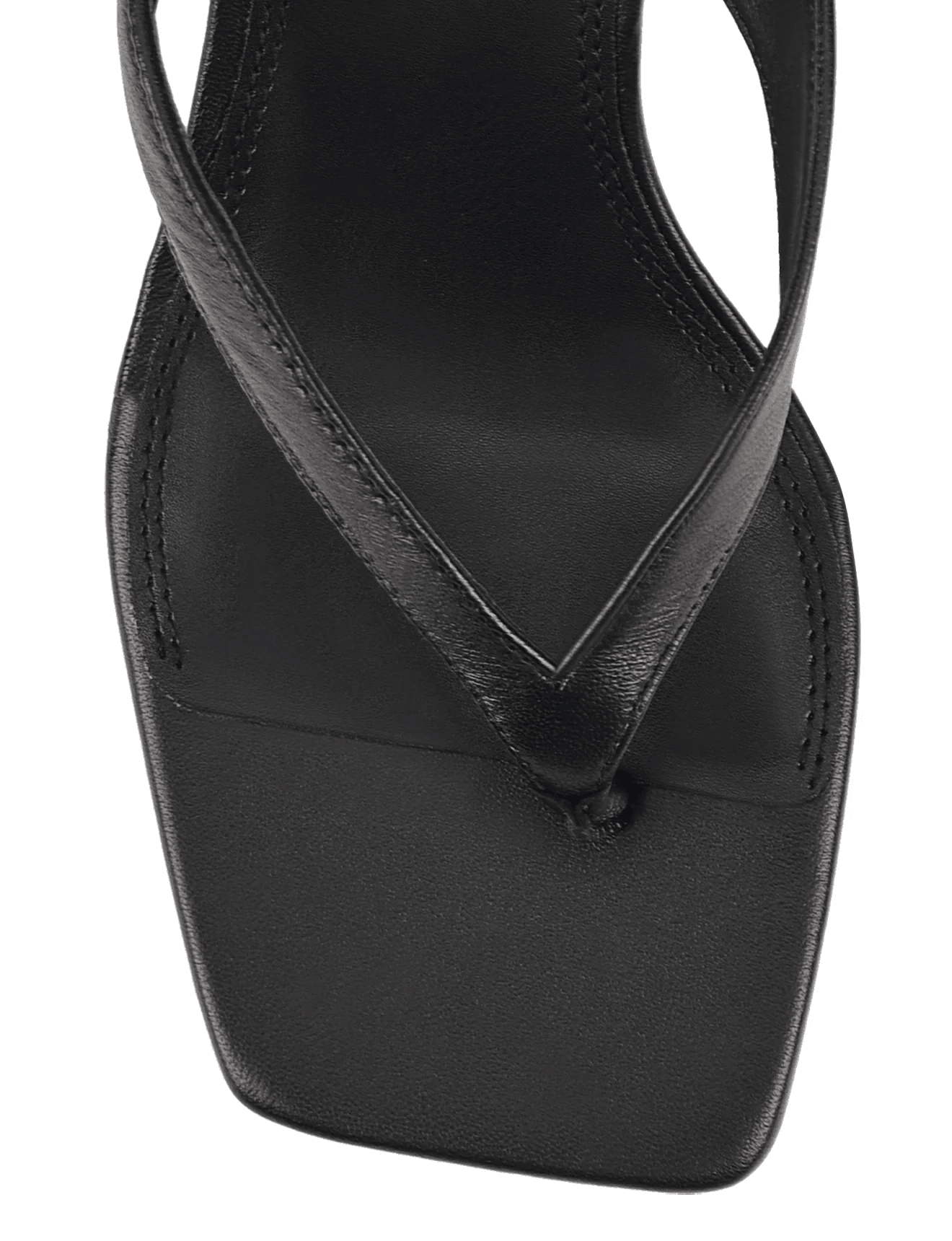 Sardinia Thong Heels - Black - Footwear - Siren