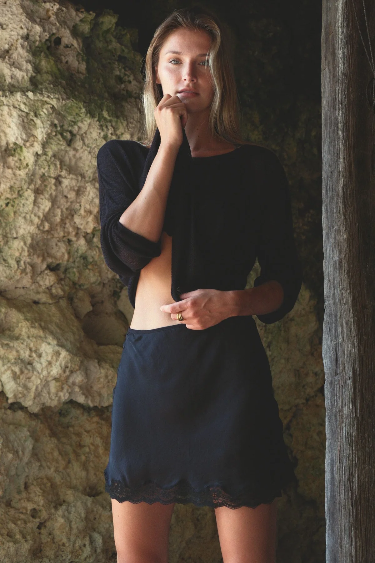 Nalu Mini Skirt - Black