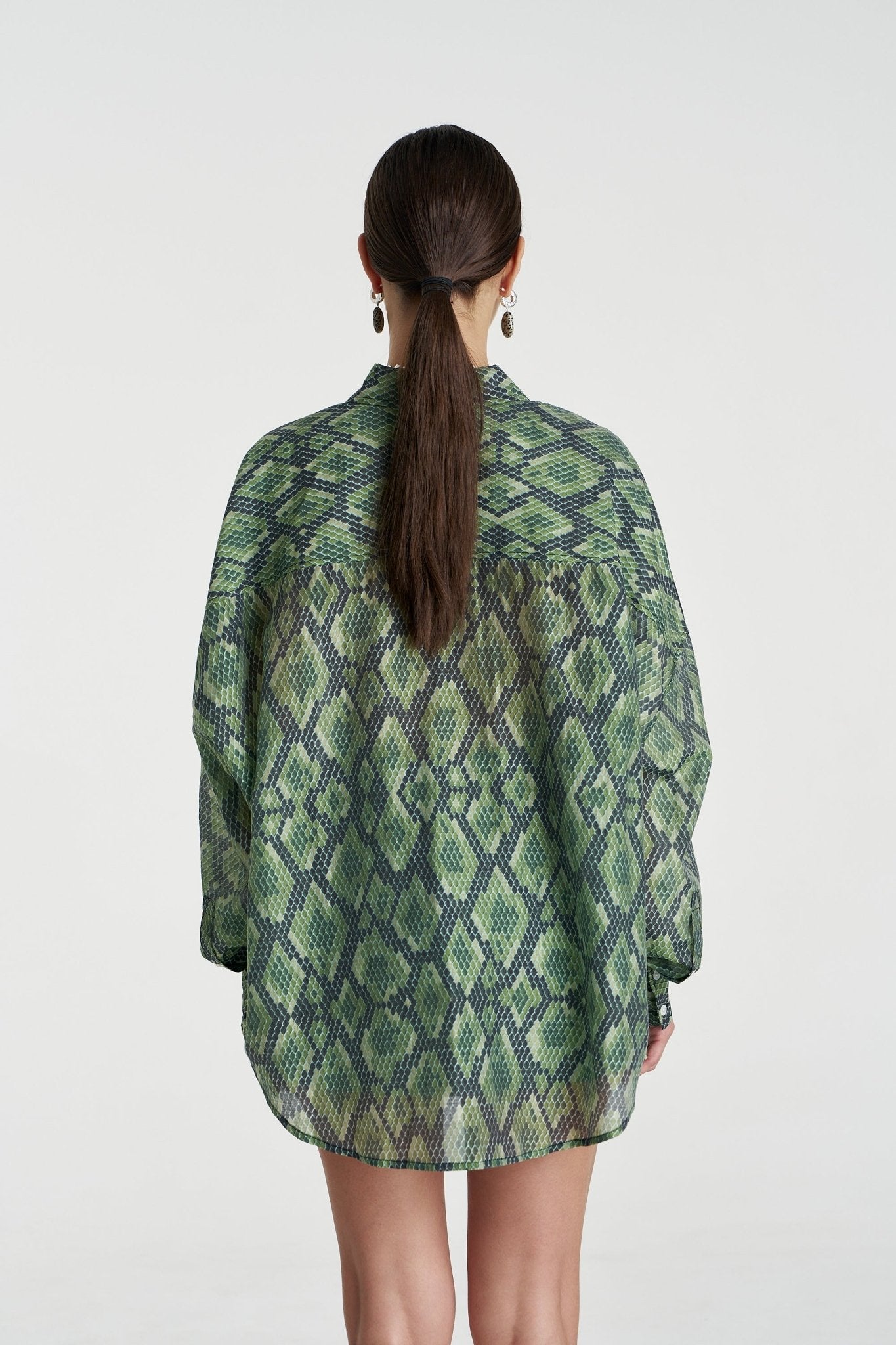 Sheer LS Shirt - Viper - Shirts - Summi Summi - Women's fashion at The Freedom State