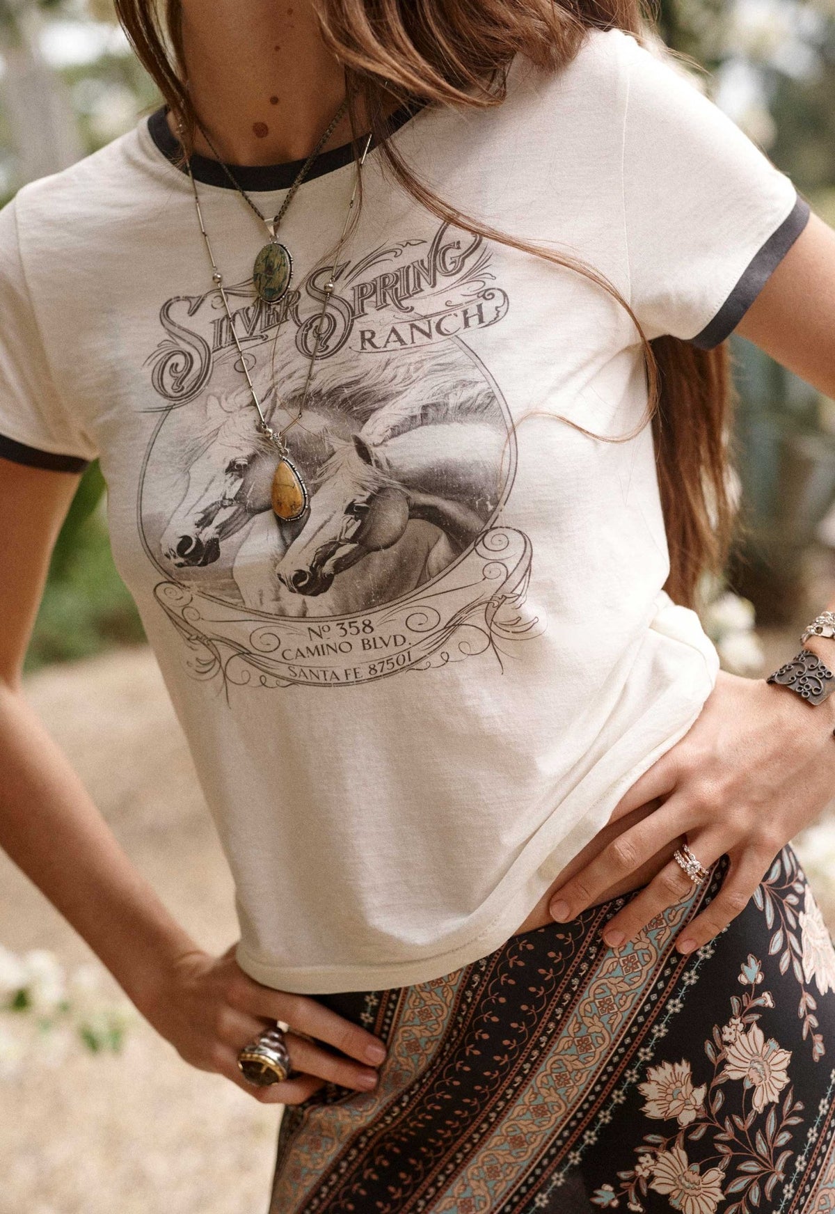 Silver Spring Tee - Vintage Cream - T-Shirts - Spell - Women's fashion at The Freedom State