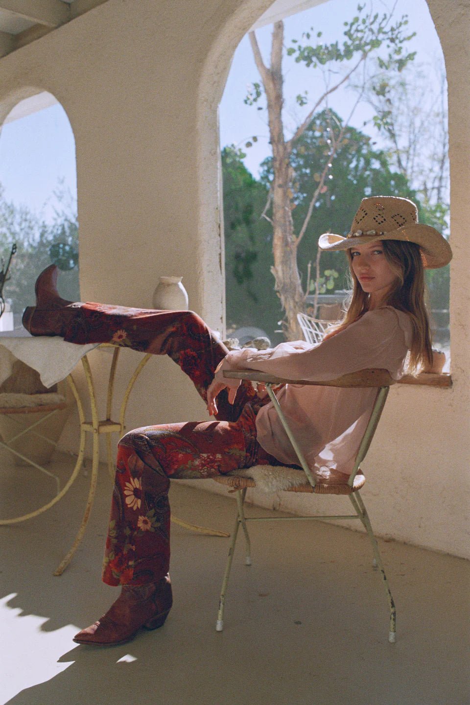 Sol Cowboy Hat - Pearl - Straw Hat - Lack Of Color - Women's fashion at The Freedom State