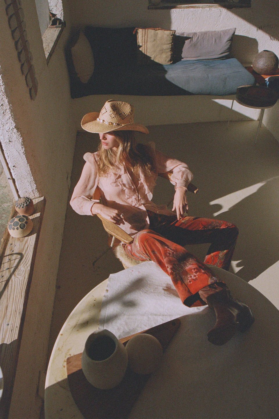 Sol Cowboy Hat - Pearl - Straw Hat - Lack Of Color - Women's fashion at The Freedom State
