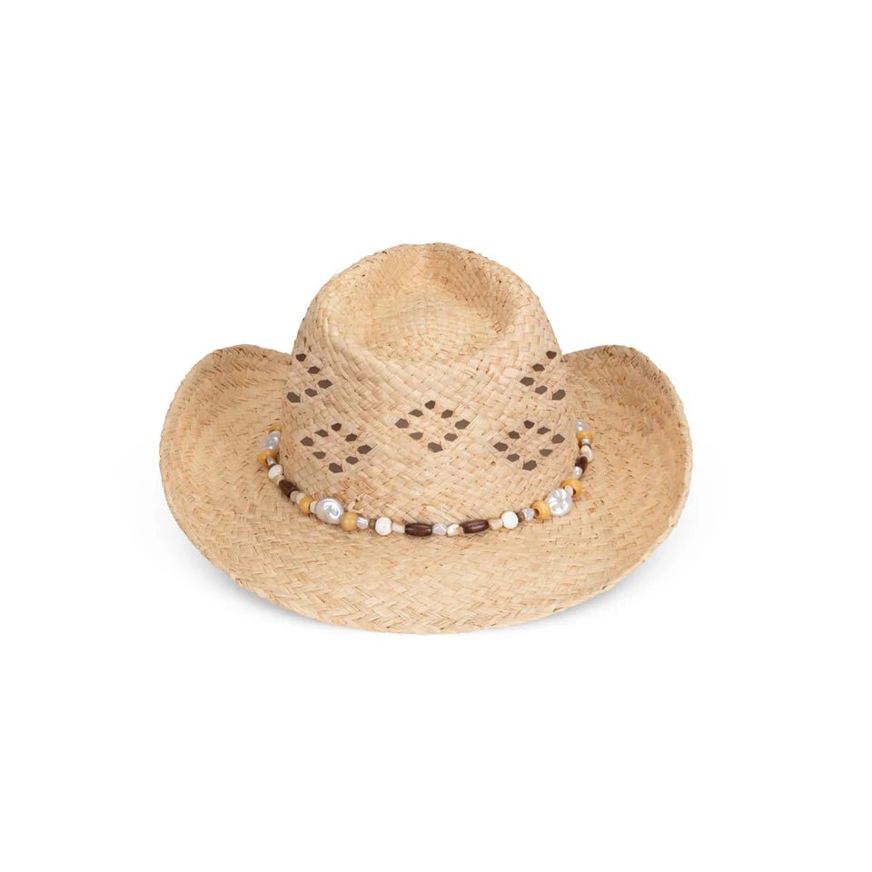 Sol Cowboy Hat - Pearl - Straw Hat - Lack Of Color - Women's fashion at The Freedom State