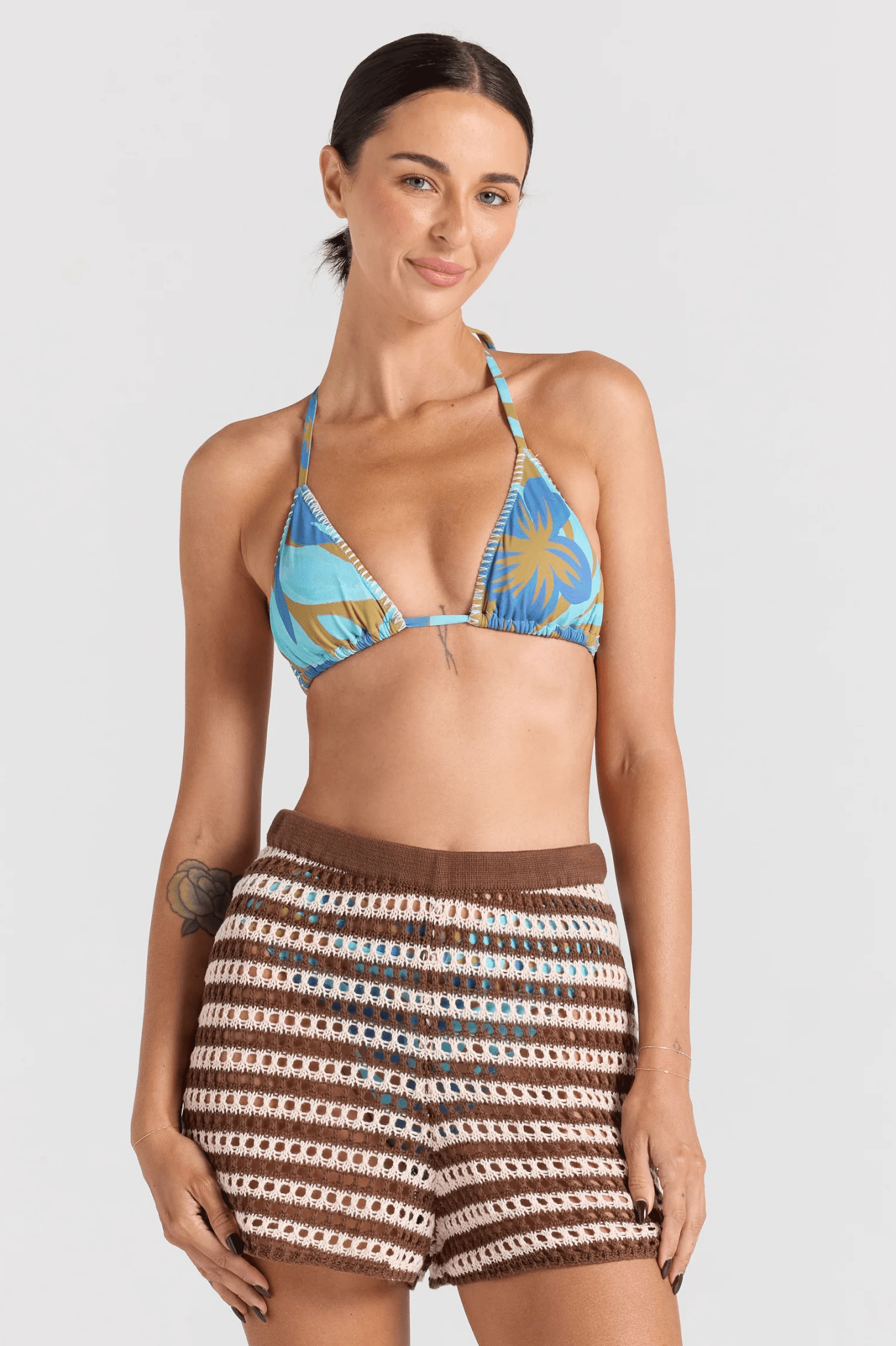 Sorrento Knit Short - Coco - Shorts - Poolside Paradiso - Women's fashion at The Freedom State