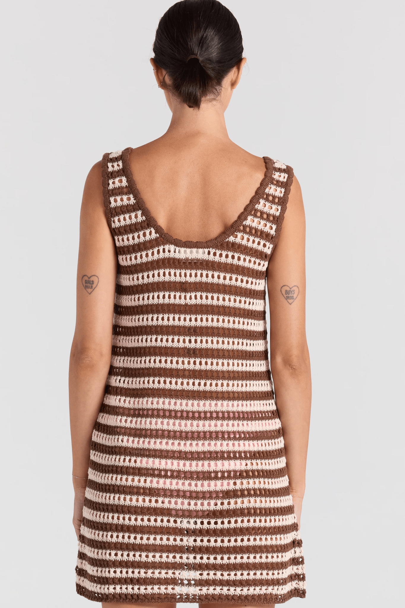 Sorrento U Knit Dress - Coco - Mini Dresses - Poolside Paradiso - Women's fashion at The Freedom State
