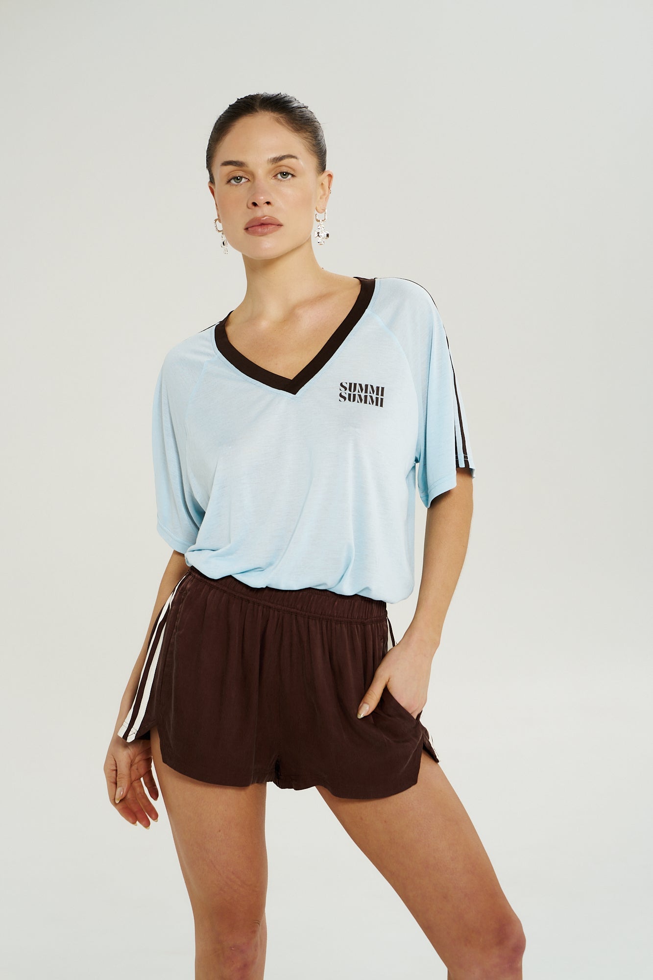 Sporty Shorty - Chocolat - Shorts - Summi Summi - Women's fashion at The Freedom State