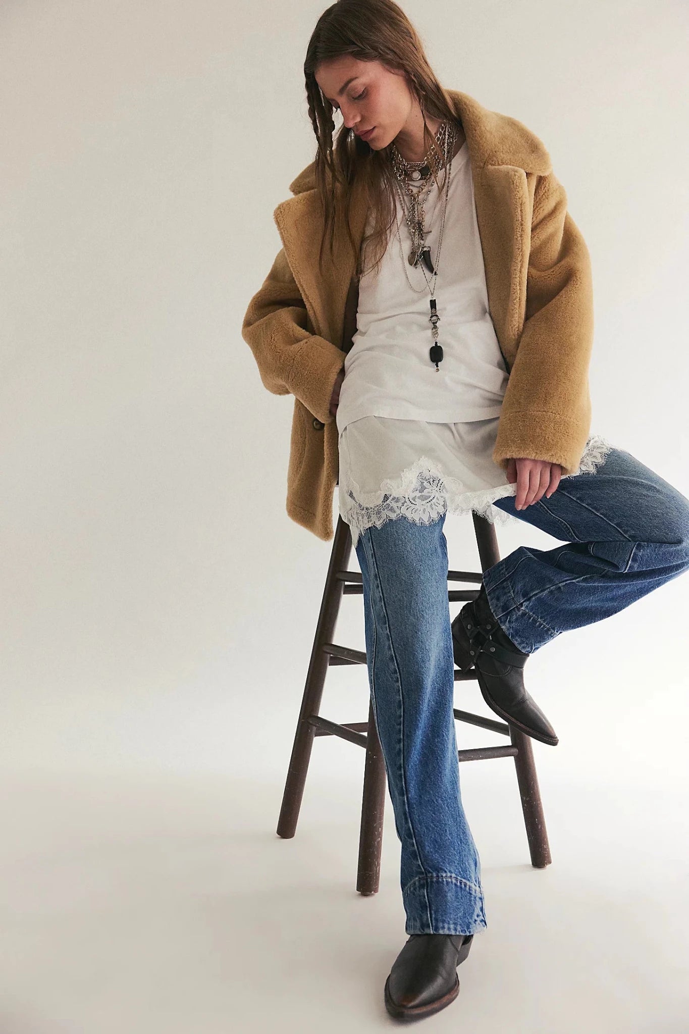 Stick Around Slim Curve Jean - Stay for The Morning - Jeans - Free People