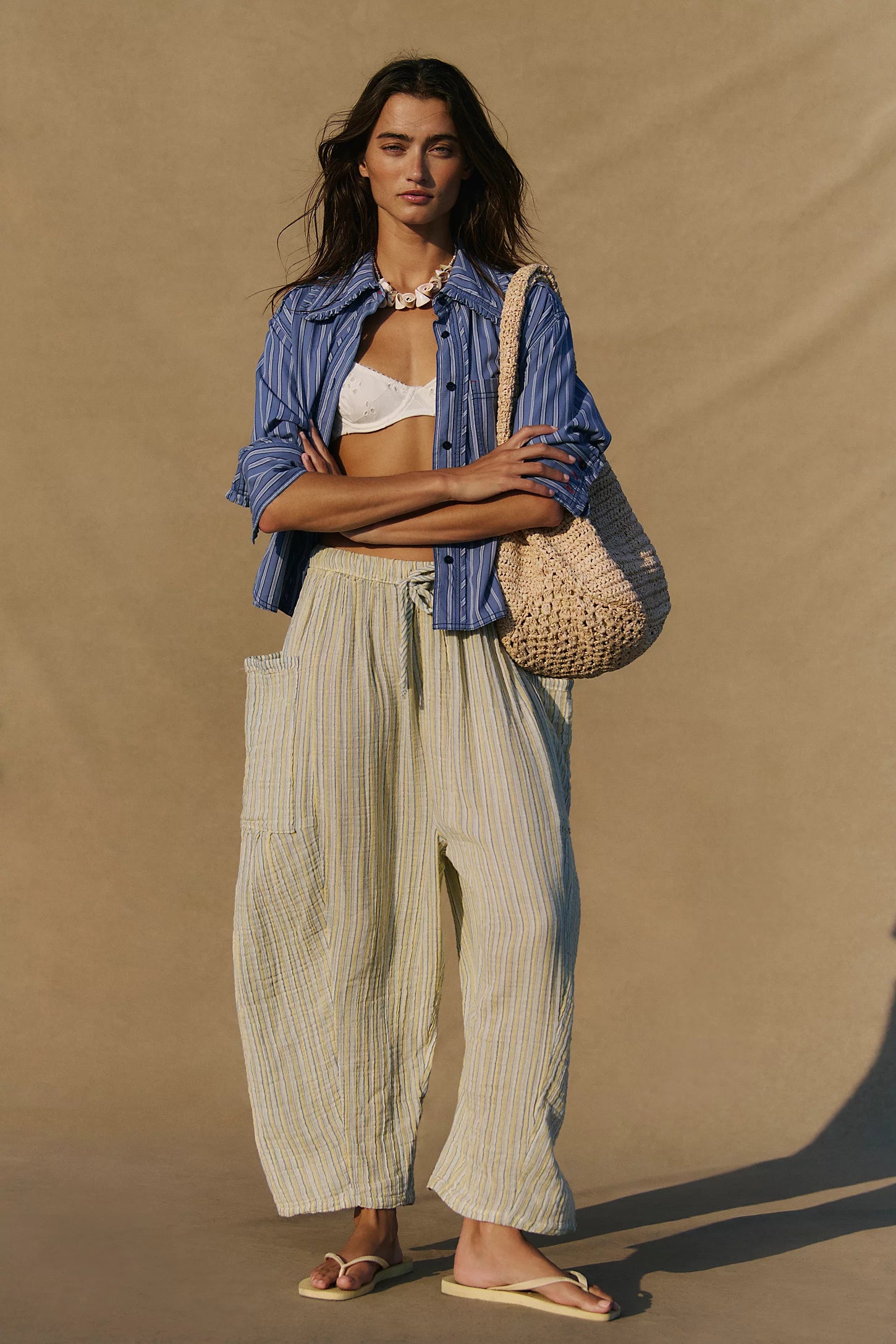 Striped Quinn Pant - Chamomile Combo