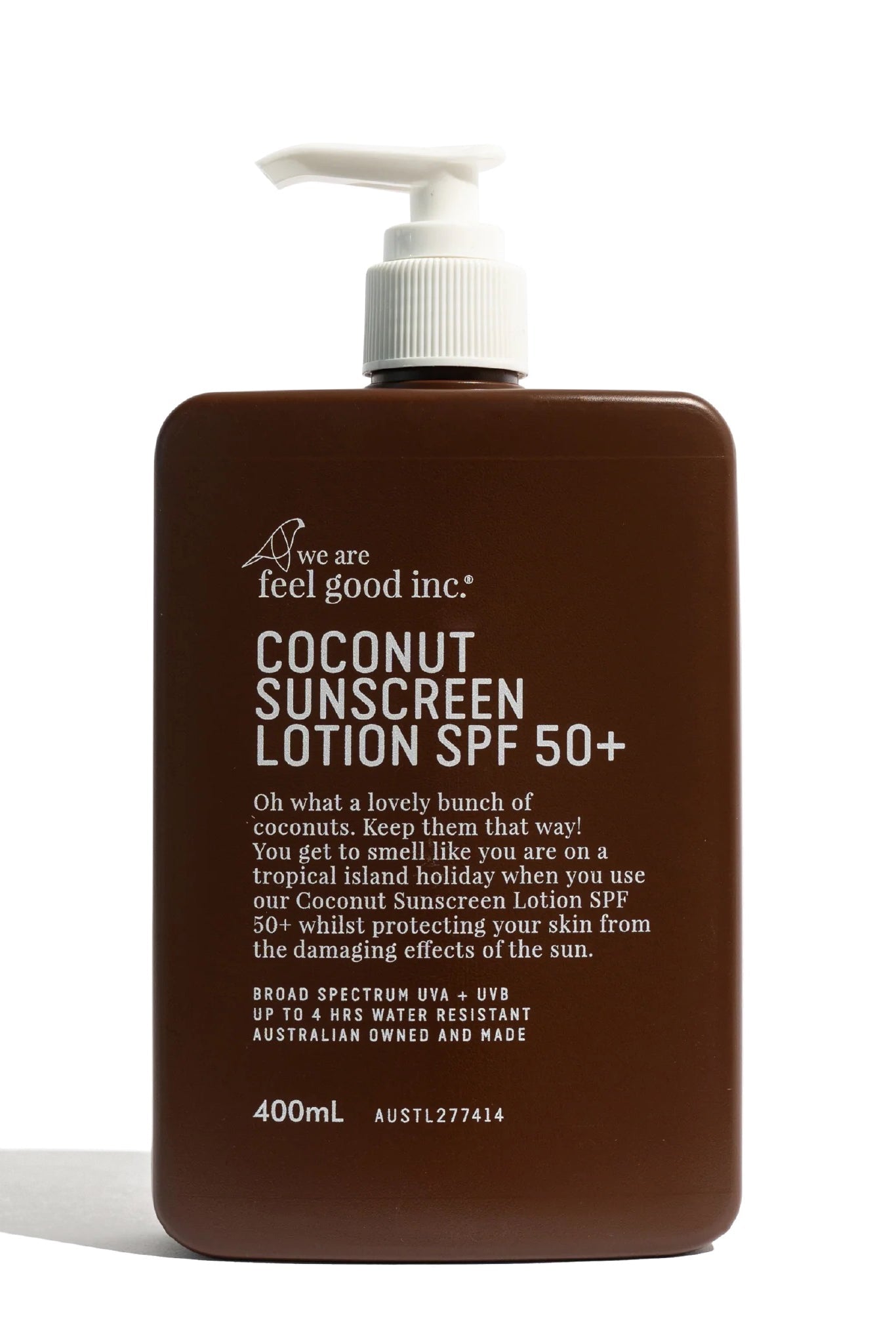 Sunscreen SPF 50+ 400ml - Coconut - Sunscreen - We Are Feel Good Inc. - Women's fashion at The Freedom State
