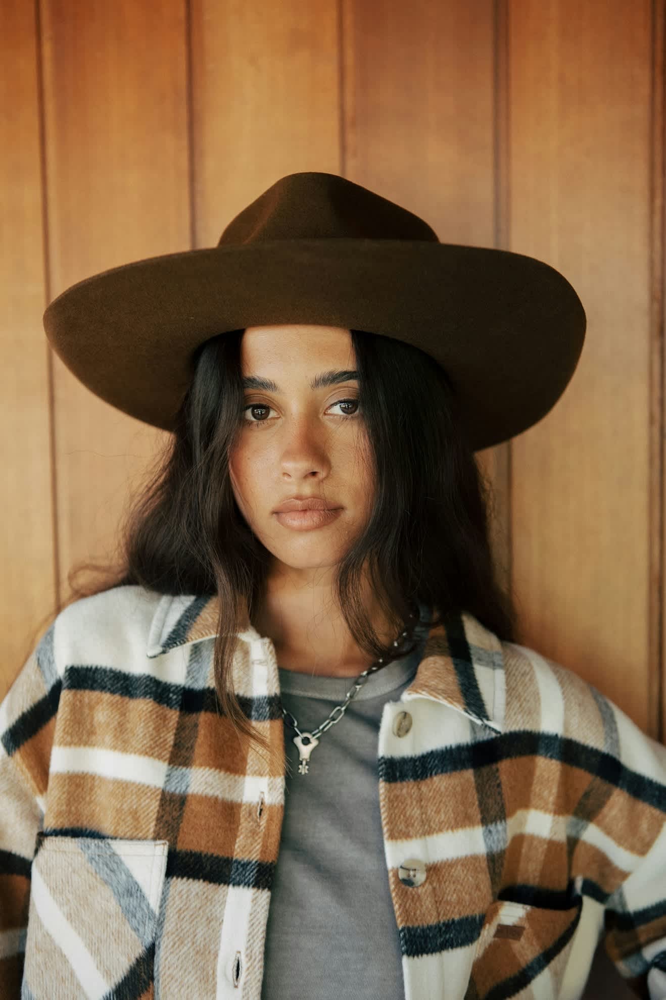 The Marlow Rancher Hat - Coffee - Wide Brim Hat - Brixton - Women's fashion at The Freedom State